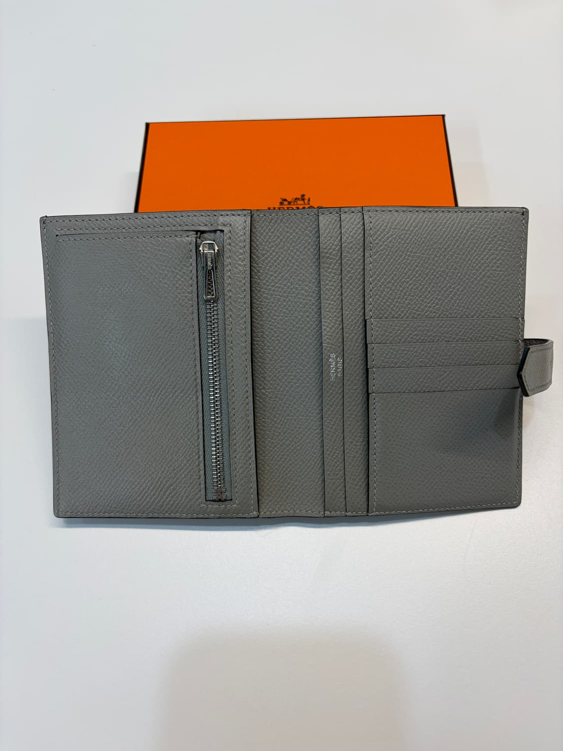 에르메스 베안 반지갑 그리스 무엣 은장 상품이미지7