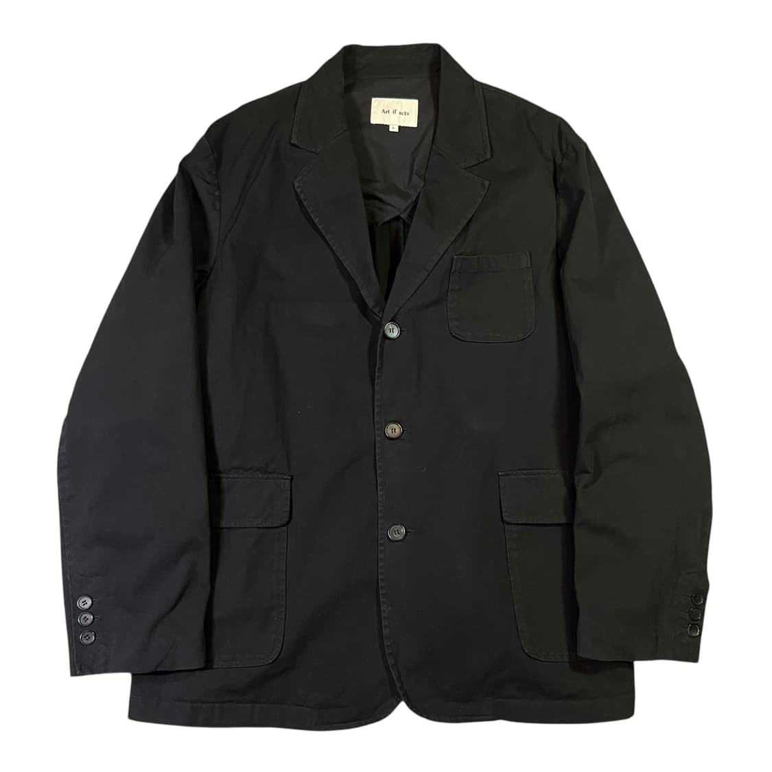 아트 이프 액츠 워시드 코튼 블레이저 자켓 상품이미지1