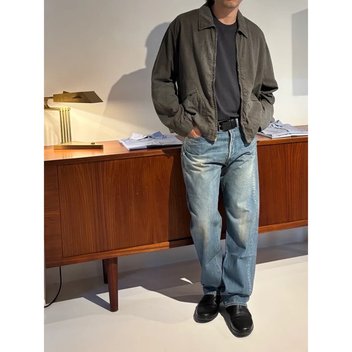 25aw Vintage Black Chambray Sports jkt 상품이미지10