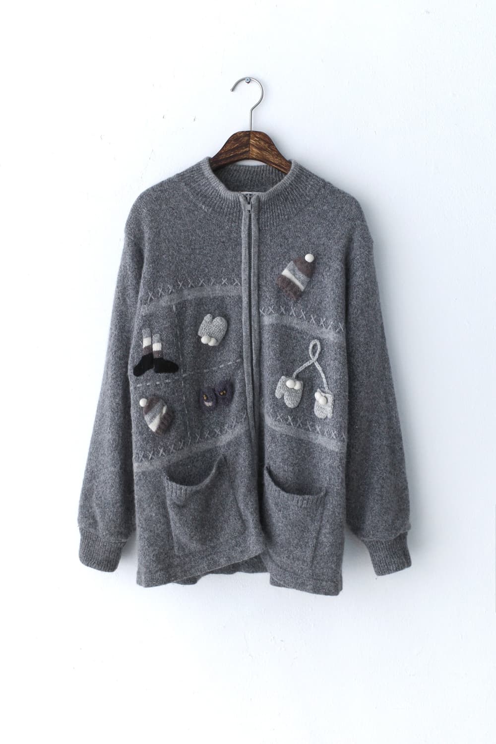 wool winter zip-up 상품이미지1