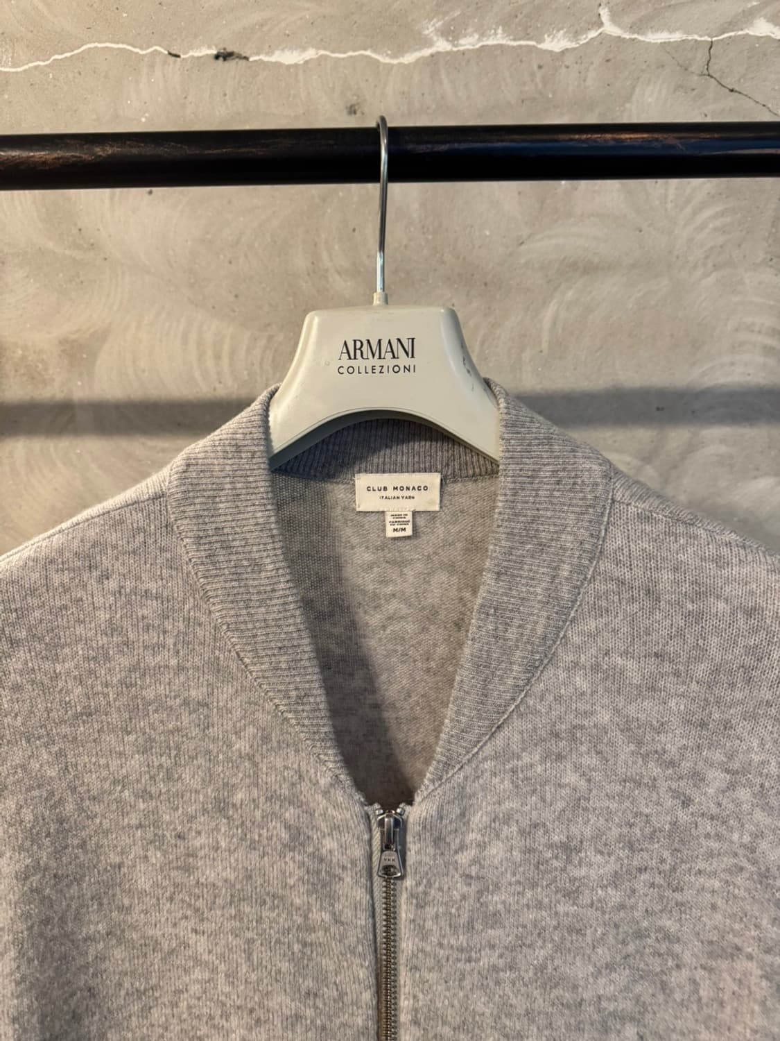 클럽모나코 니트 블루종 100 상품이미지3