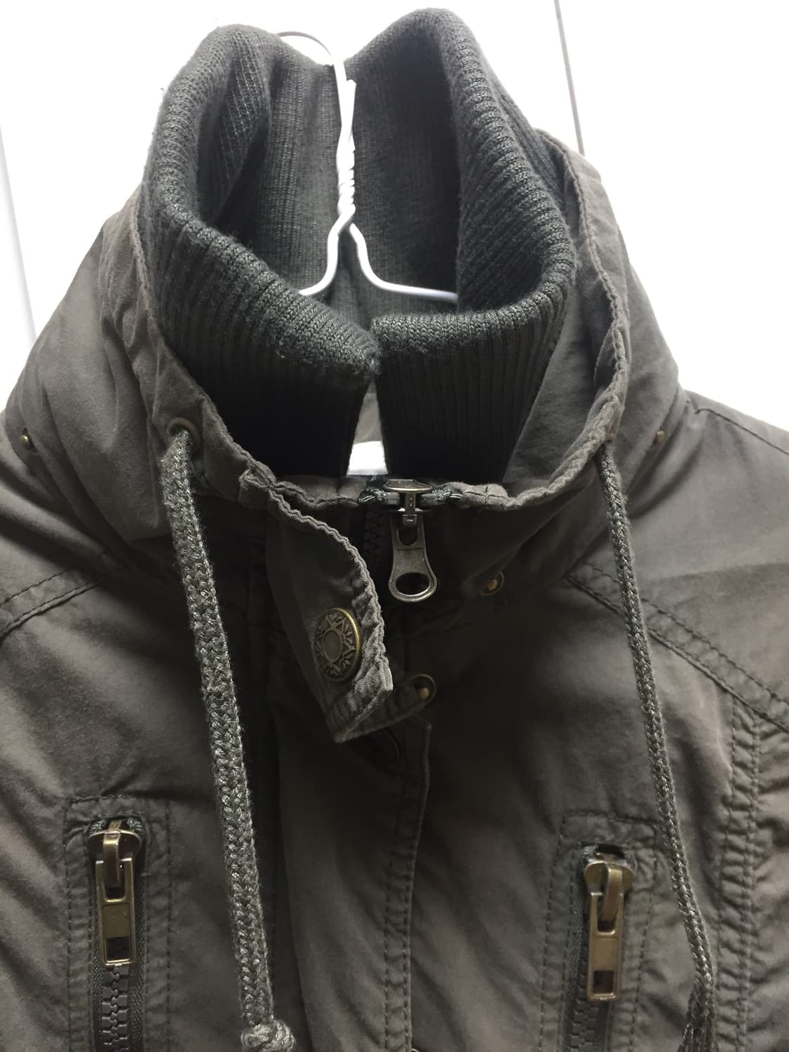 y2k 카키 집업 자켓 상품이미지2