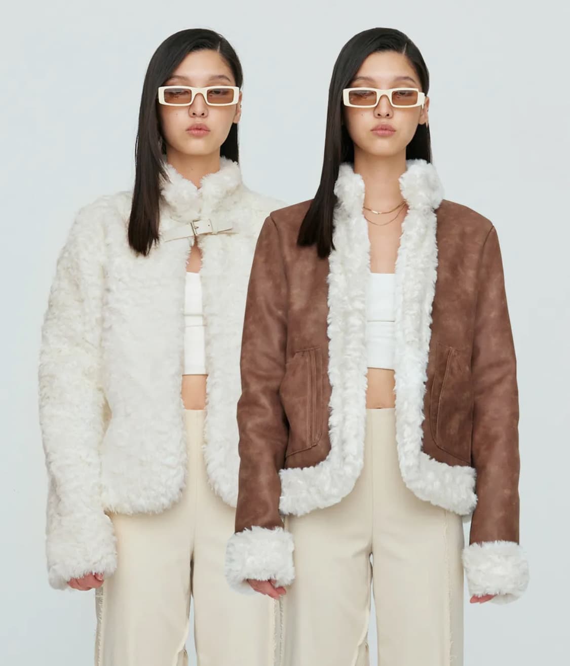 새상품 나체 리버시블 퍼자켓  상품이미지1