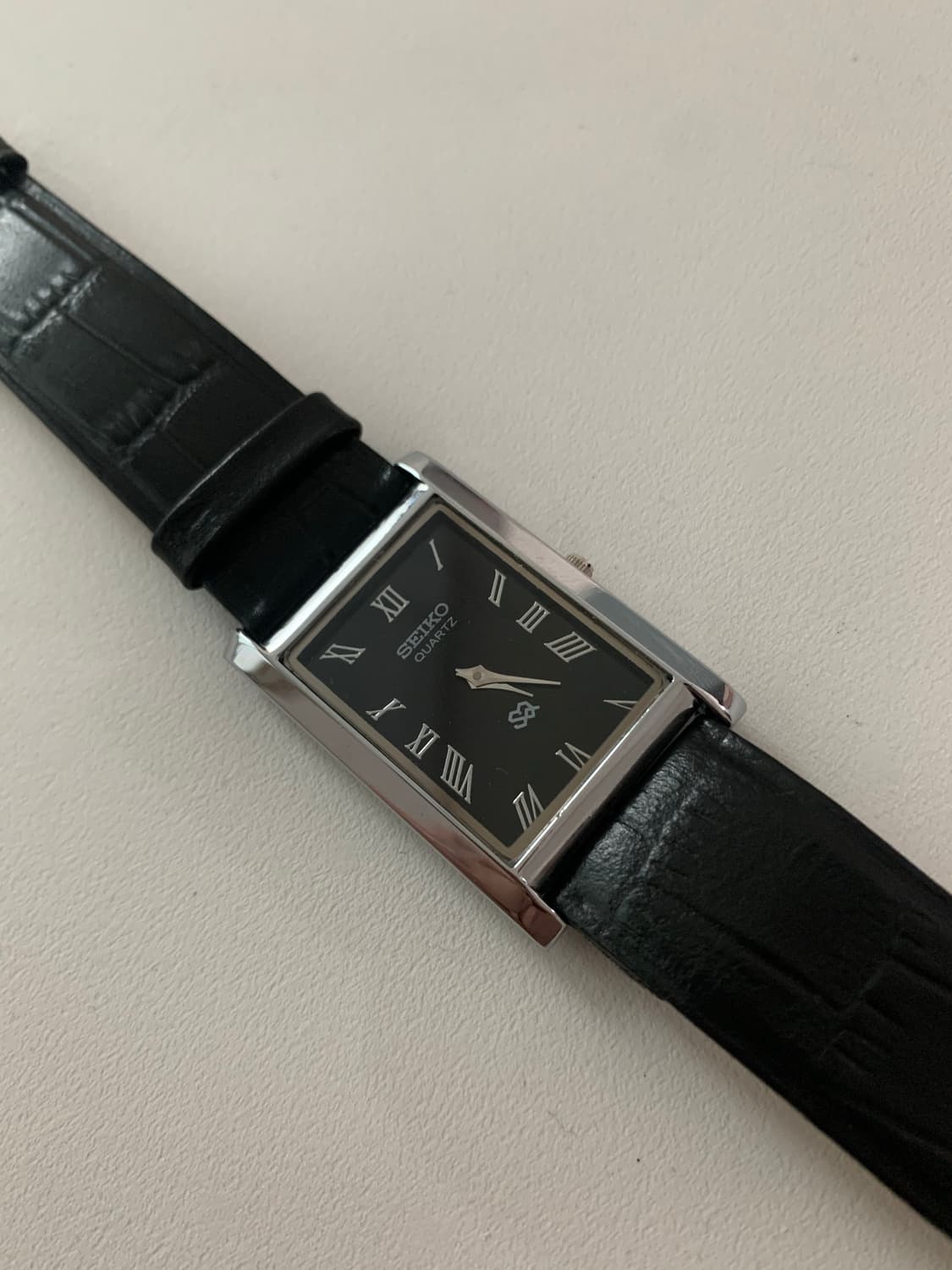 세이코 Seiko 쿼츠 탱크 블랙 상품이미지3