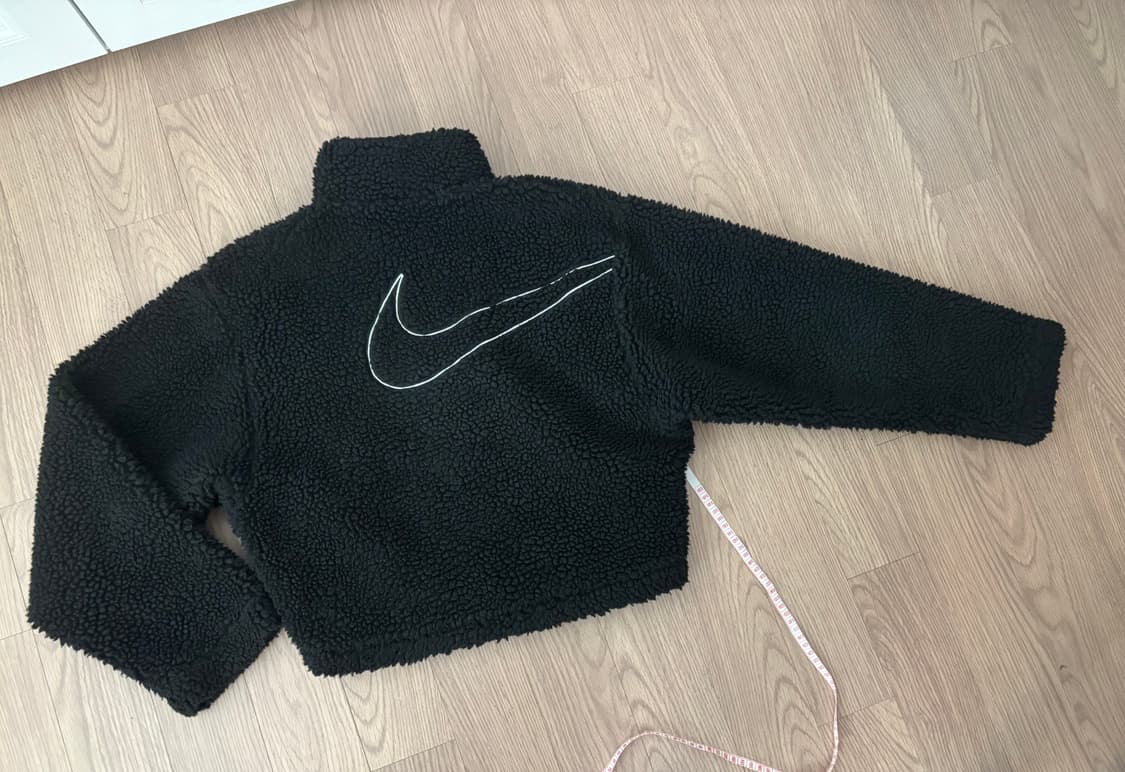 나이키 뽀글이 양털 반크롭 후리스자켓 여성 s 상품이미지1