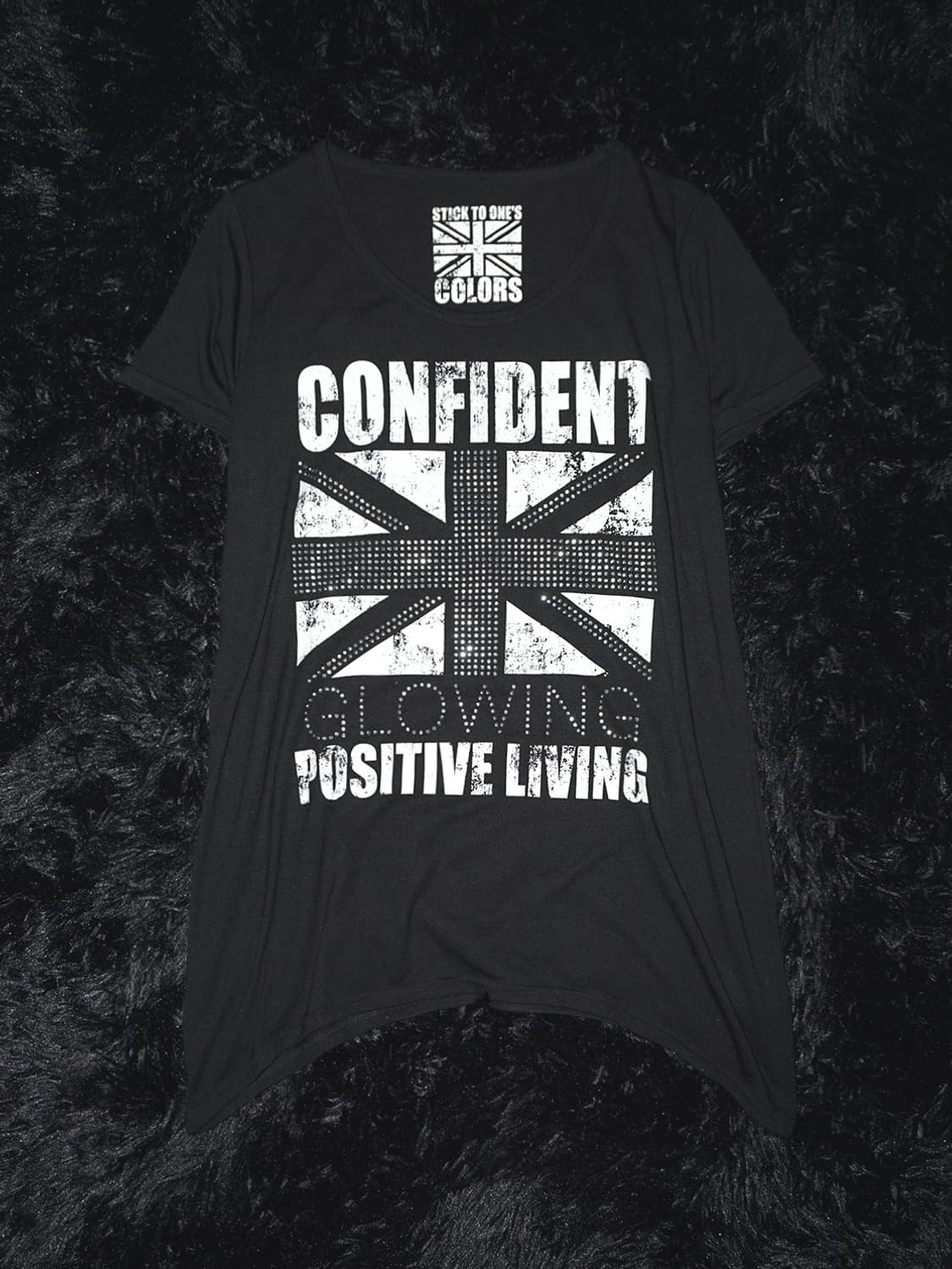 punk rhinestone flag t  상품이미지1