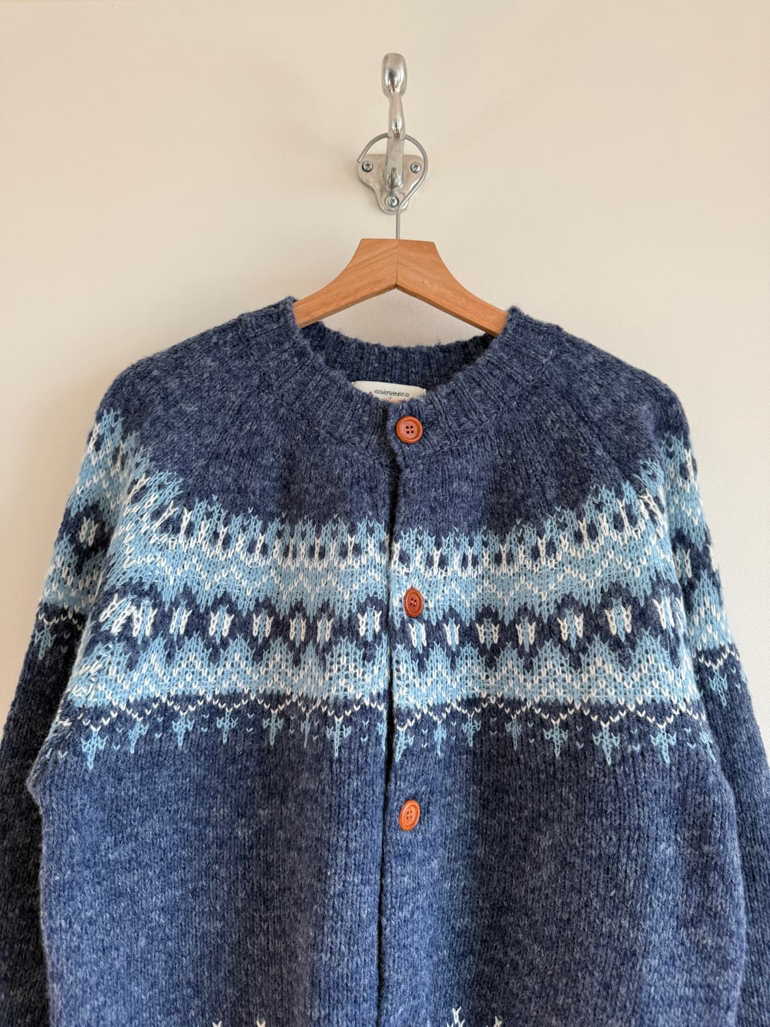 Pre owned 아가일 가디건 상품이미지2