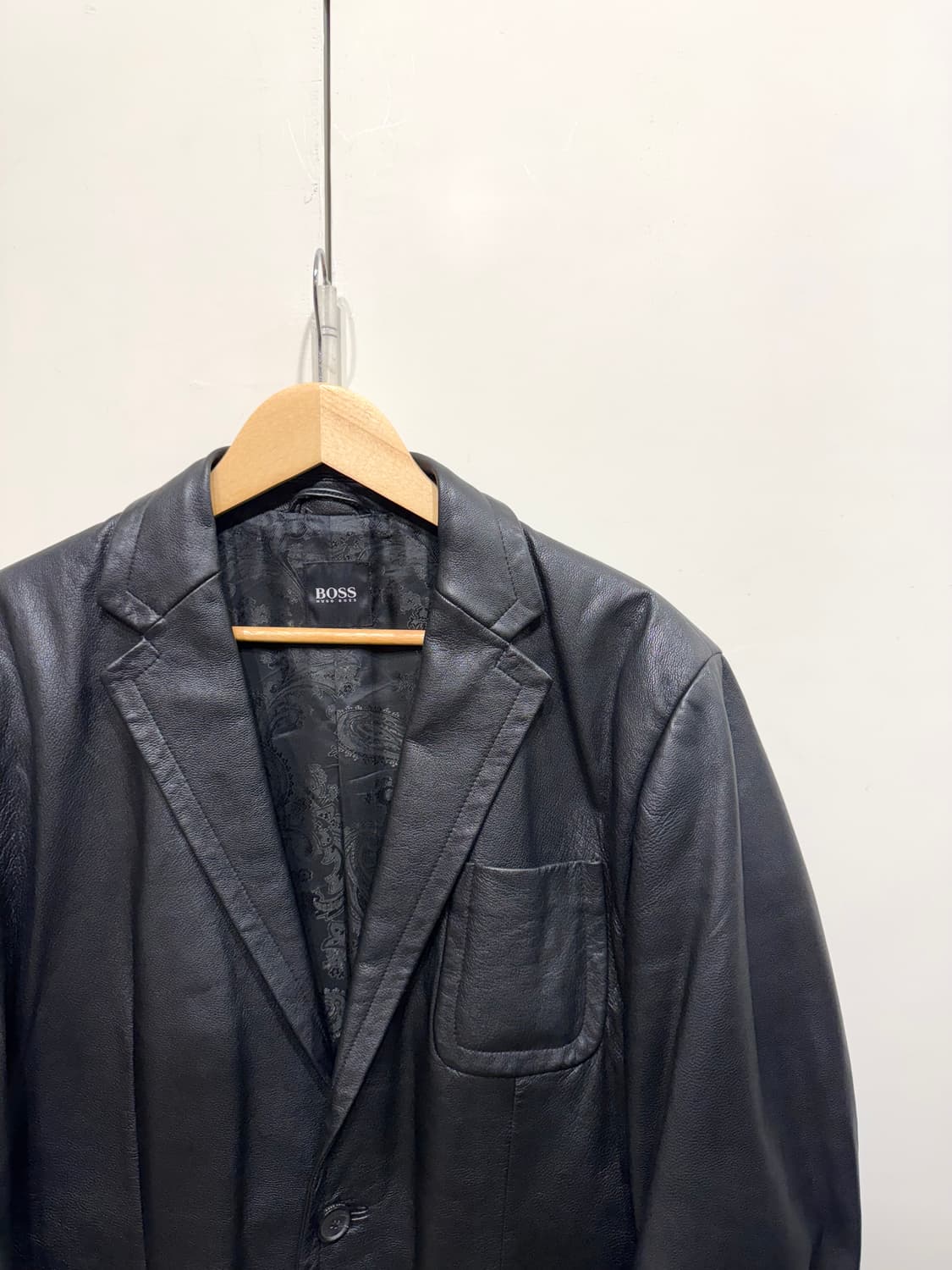 휴고 보스 램스킨 레더 블레이저 자켓 상품이미지3