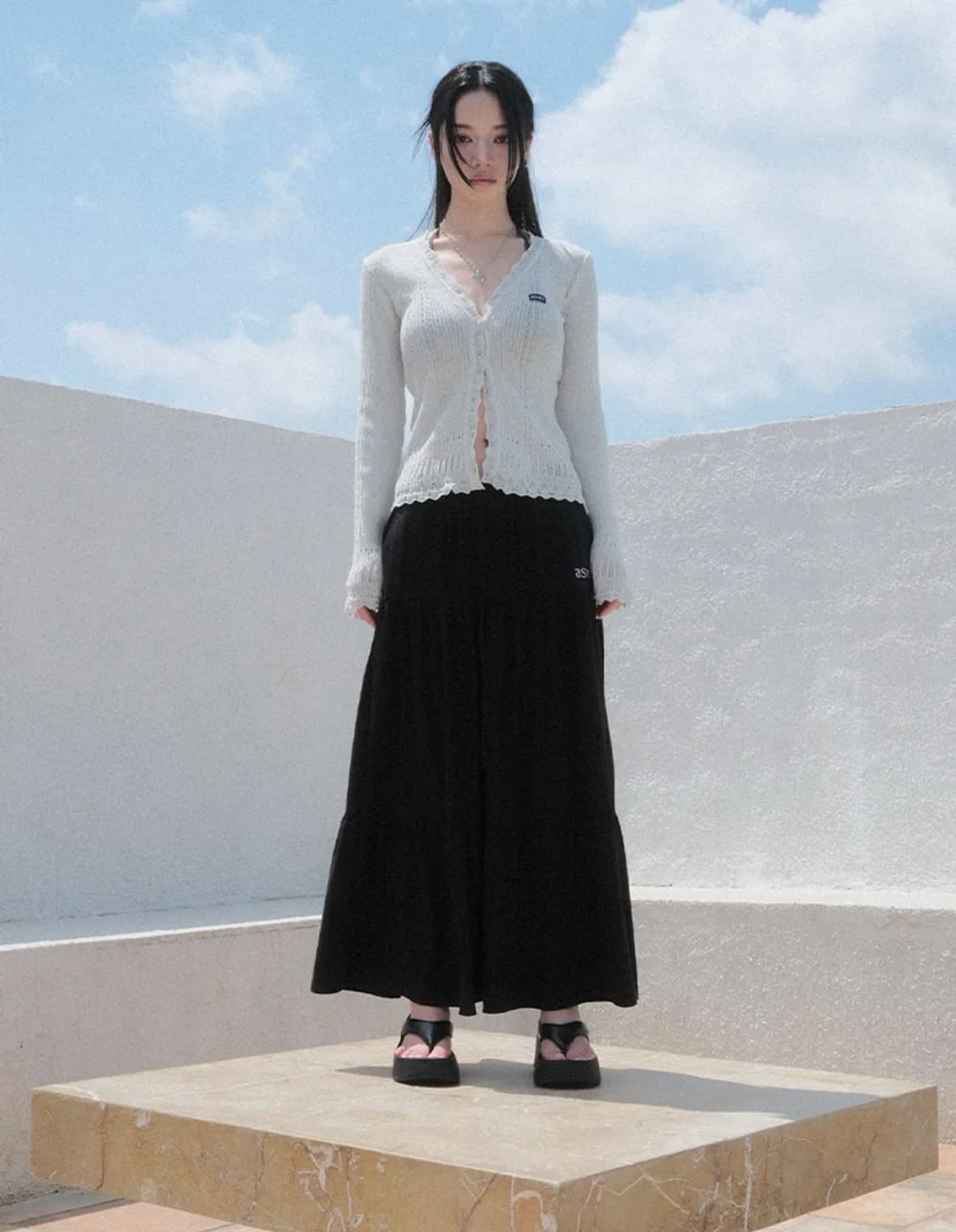 애즈온 에이미 롱 스커트 치마 ASON AMY LONG SKIRT   상품이미지2