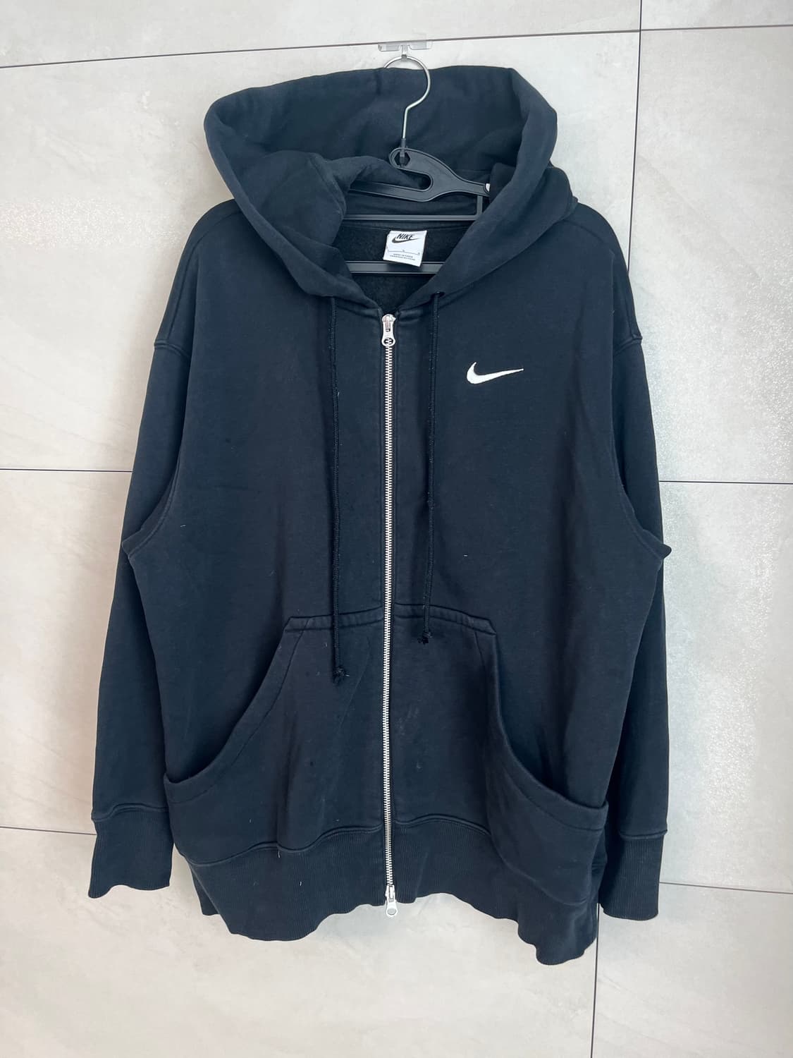 나이키 스우시 후드집업 블랙 [S] 상품이미지2