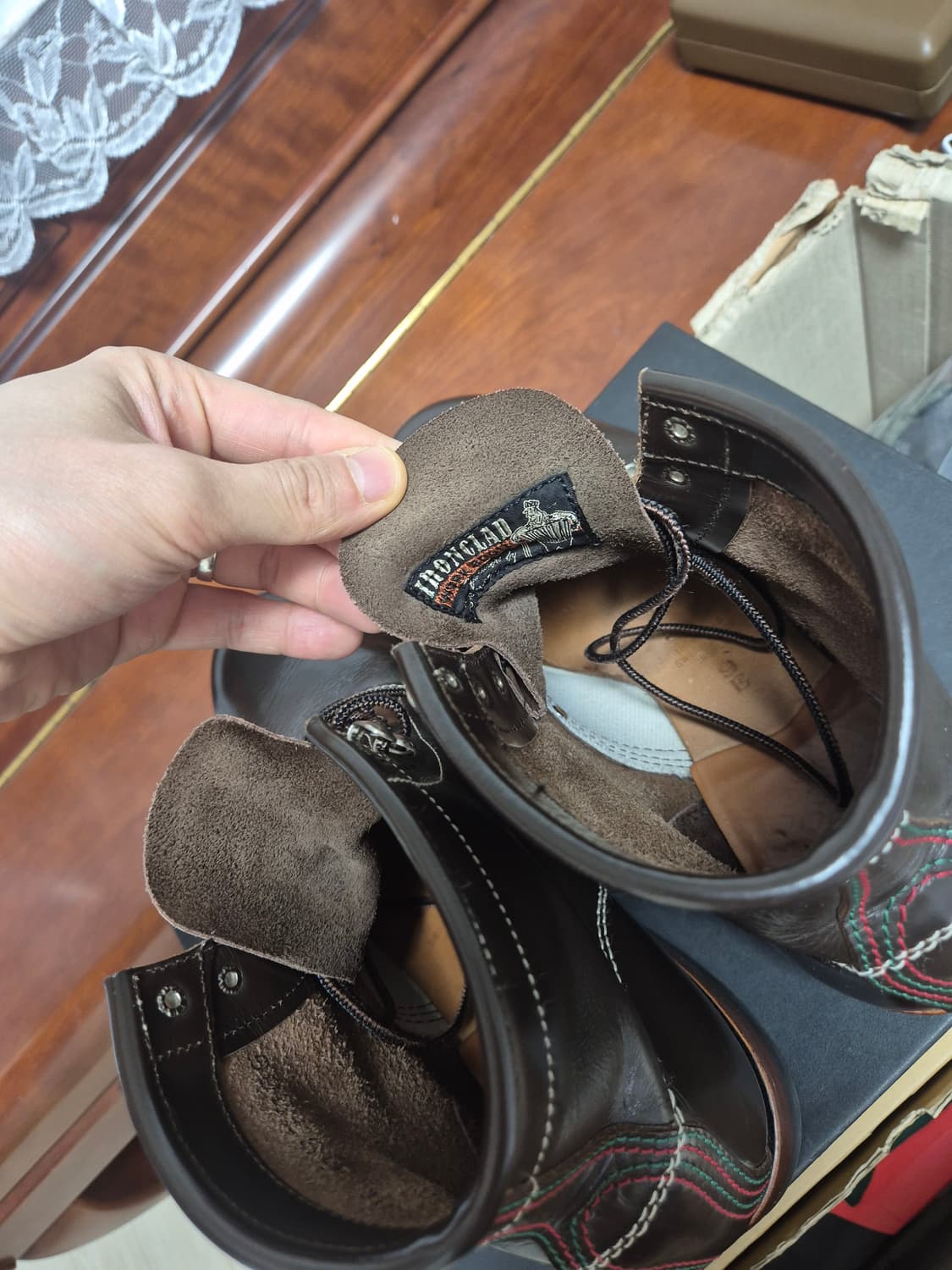 토이즈맥코이 서베이어부츠 브라운 판매합니다. 상품이미지5