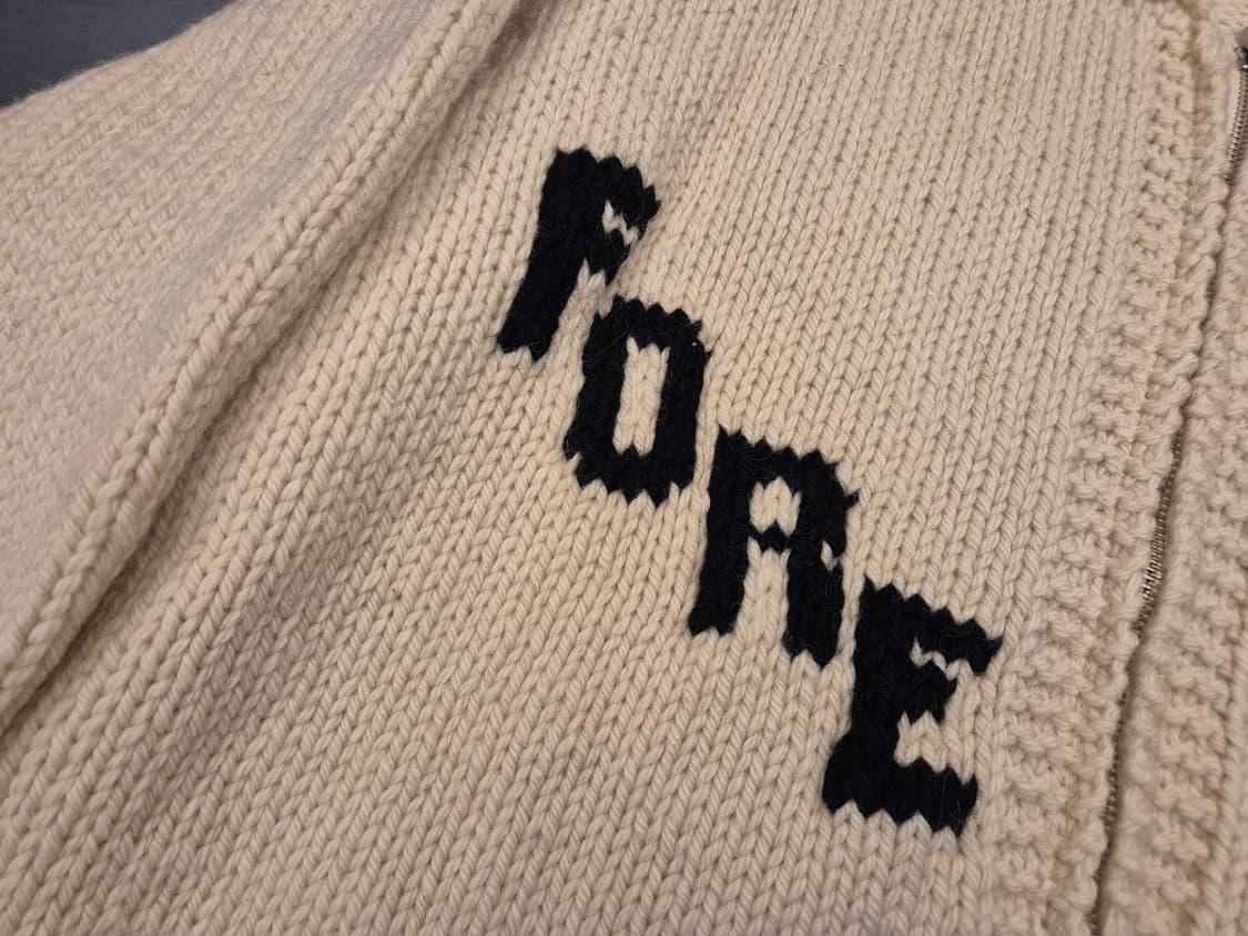 70s GOLF 헤비울 코위찬 집업 스웨터 상품이미지4