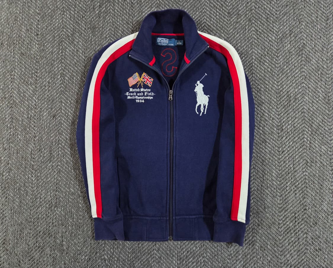 폴로 랄프로렌 빅포니 USA 성조기 집업 트랙 자켓 상품이미지2