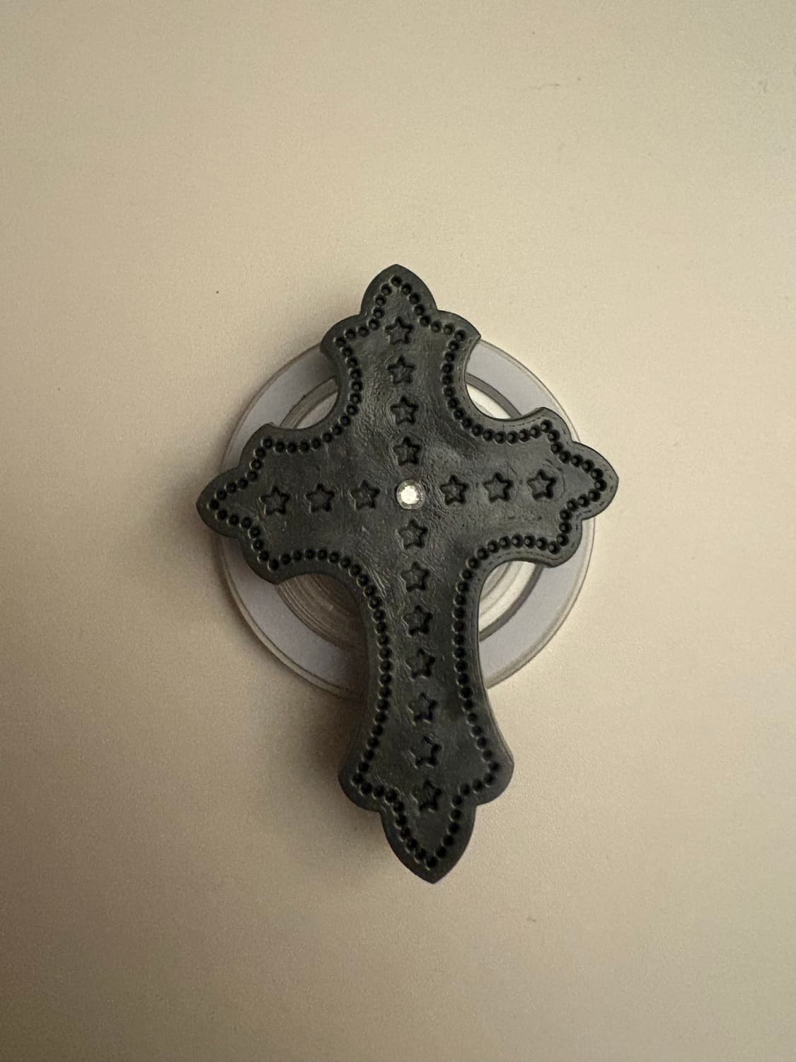 뜰 실버 십자가 그립톡 상품이미지2