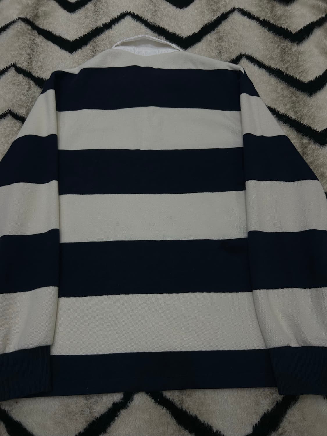 로라로라 스트라이프 카라 긴팔/네이비아이보리 상품이미지5