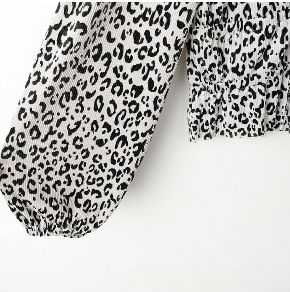 (L) 자라 호피 블라우스 상품이미지6