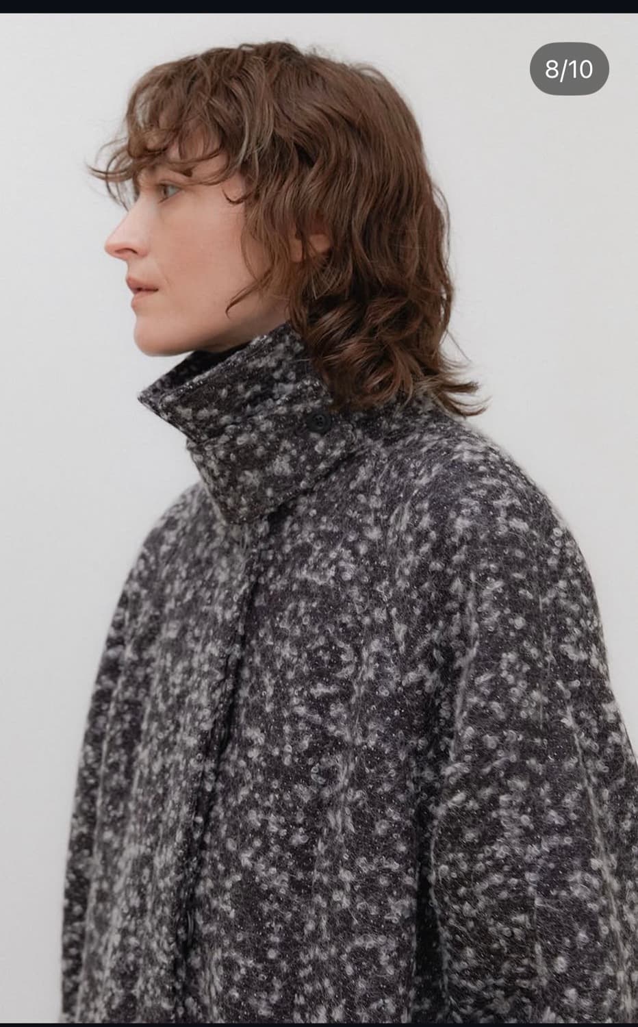 에핑글러 하이넥 코트 팝콘 브라운 상품이미지3