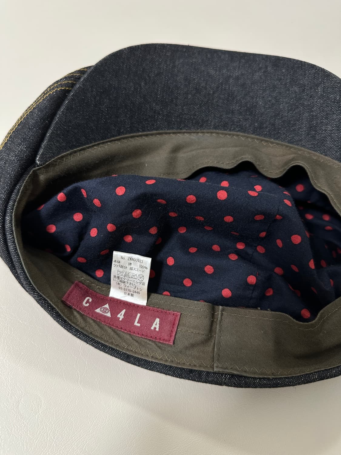 Ca4la 데님 스티치 뉴스보이캡 상품이미지6