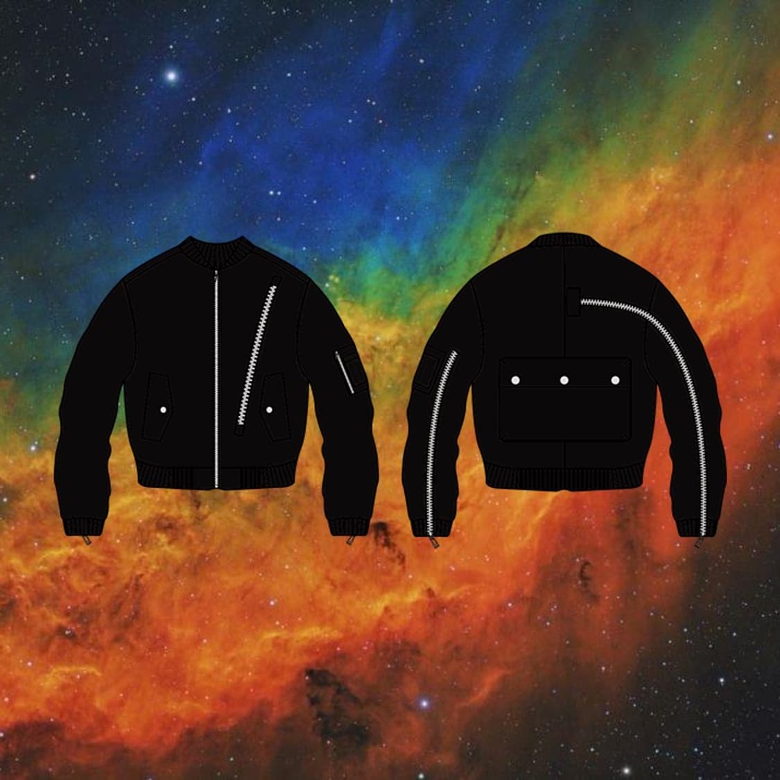 (오늘만) 그레일즈 프로젝트gr 멀티지퍼 봄버 상품이미지1