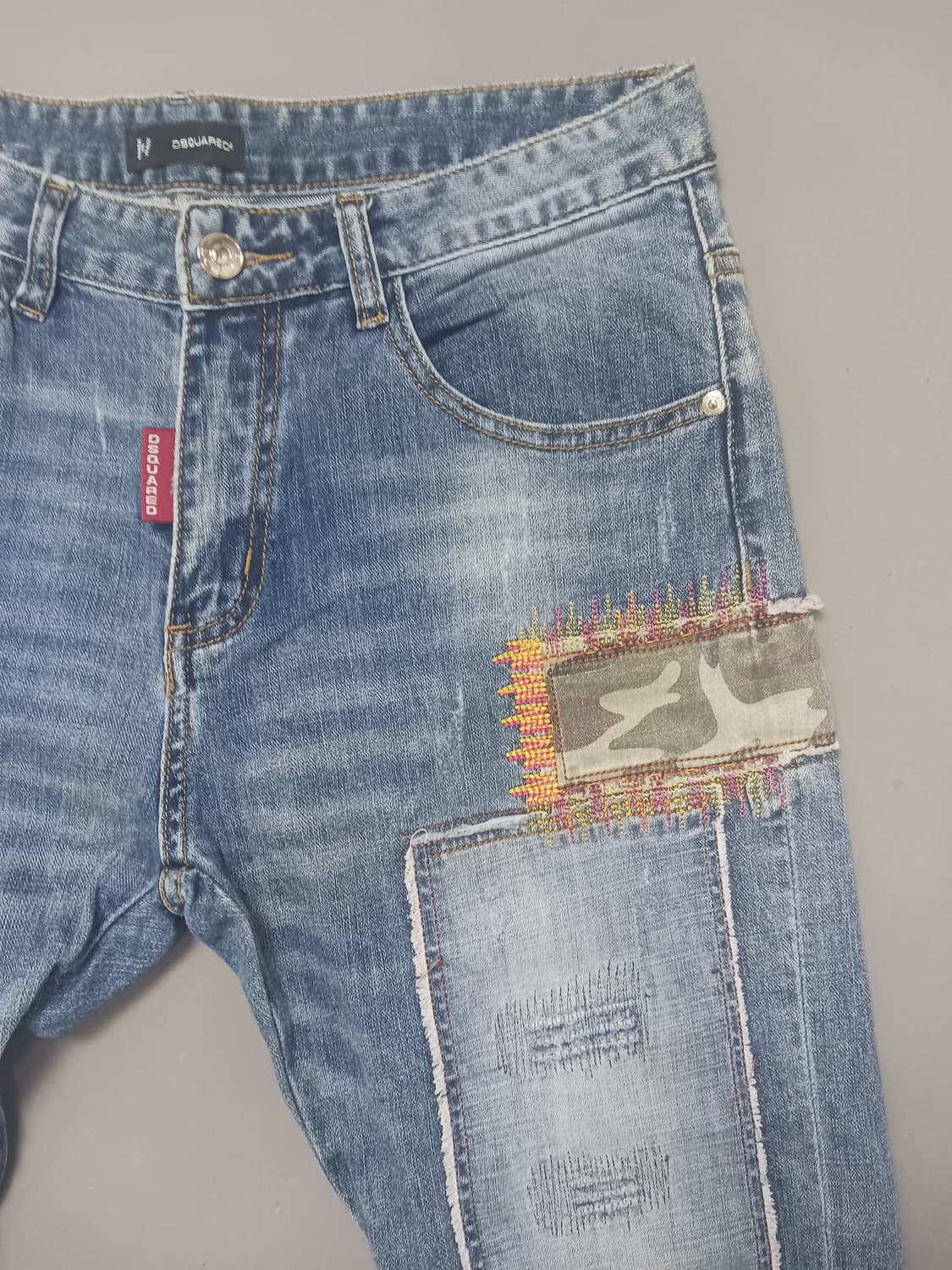 [30] 디스퀘어드2 멀티패치 슬림진 청바지 상품이미지4