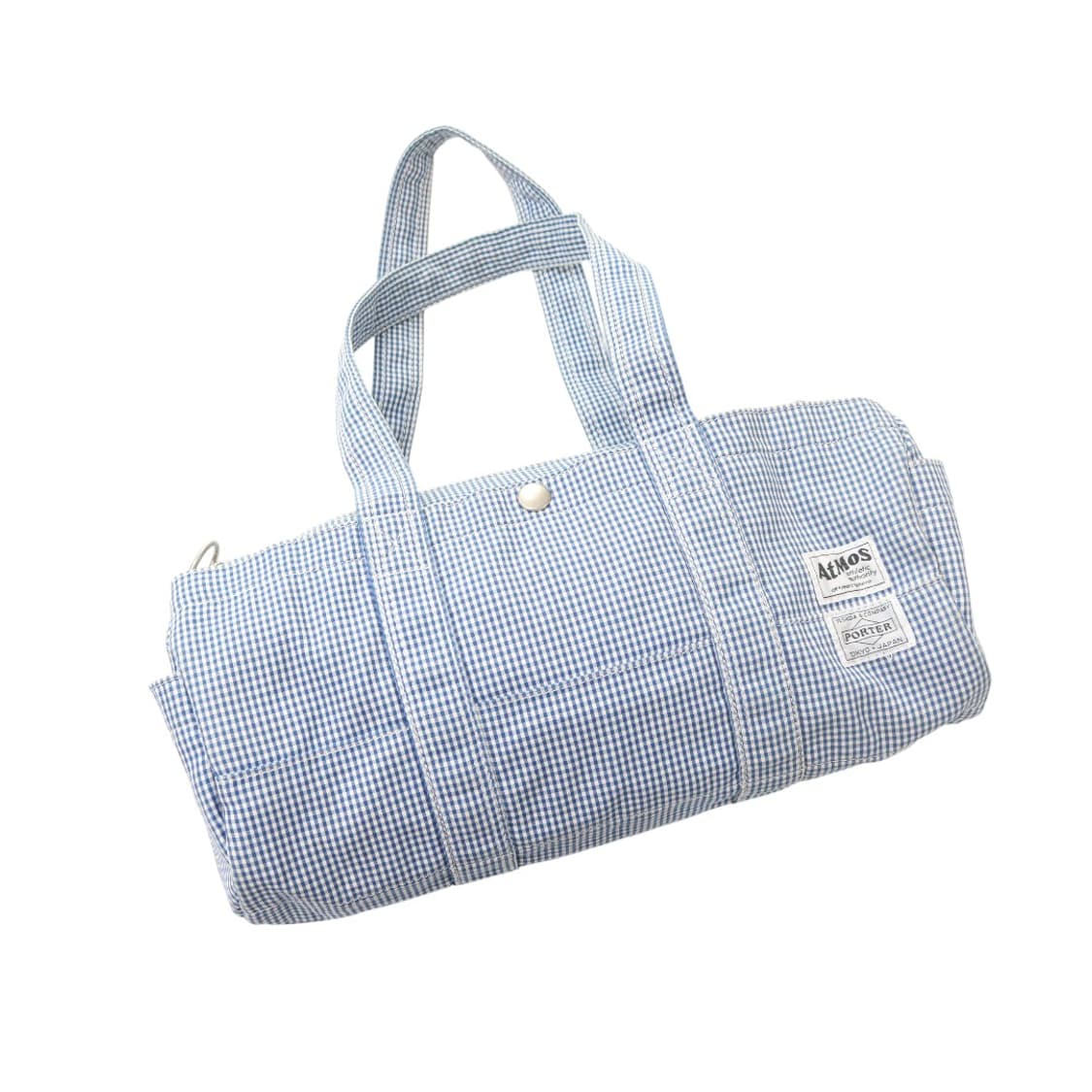 포터 x 아트모스 협업 깅엄 체크 더플백 상품이미지2