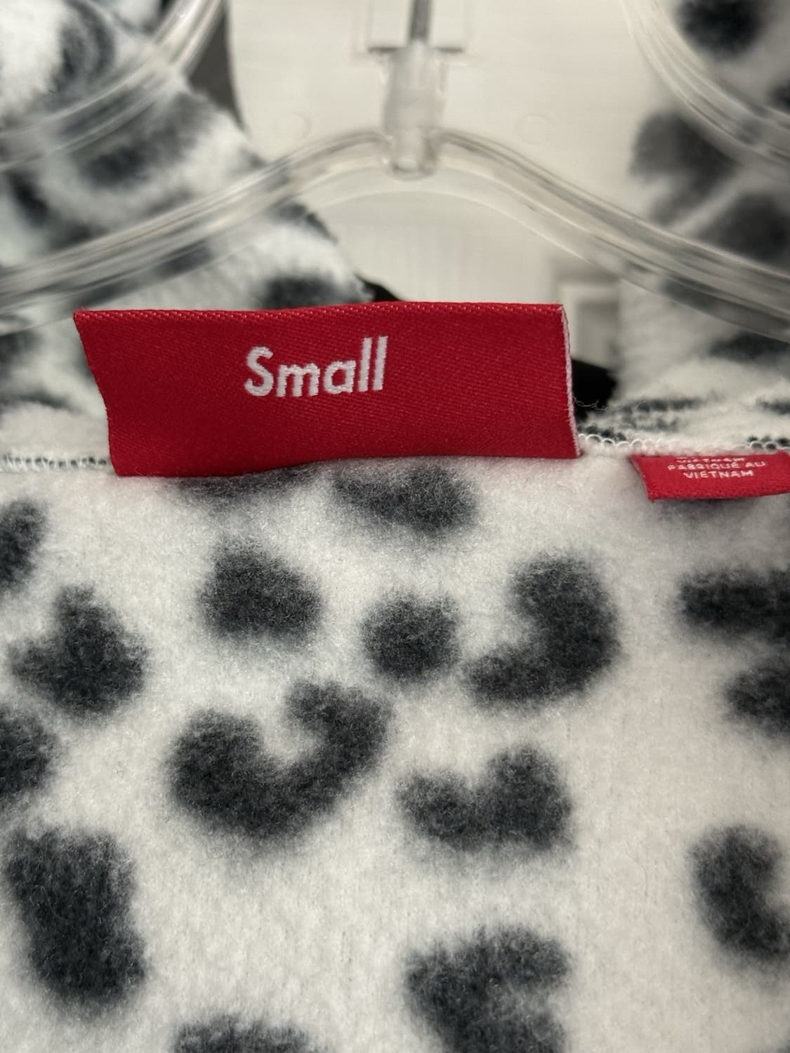 24FW 슈프림 폴라텍 페이스마스크 하프 집 후드 스웨트셔츠 레오파드 상품이미지5