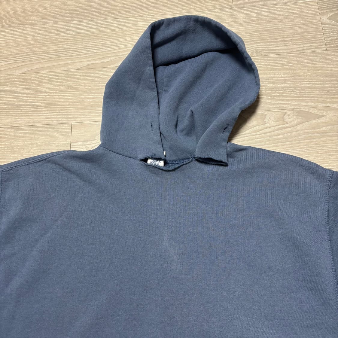 빈티지 러셀 후드 블루 상품이미지3
