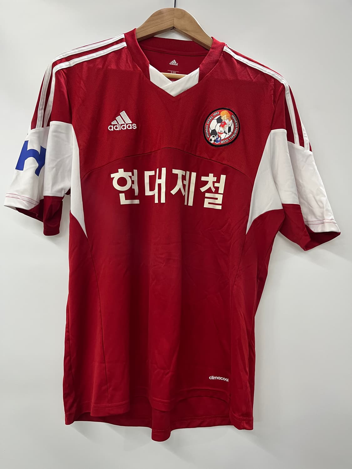 아디다스 인천 현대제철 레드앤젤스 축구 유니폼 110 사이즈 상품이미지1