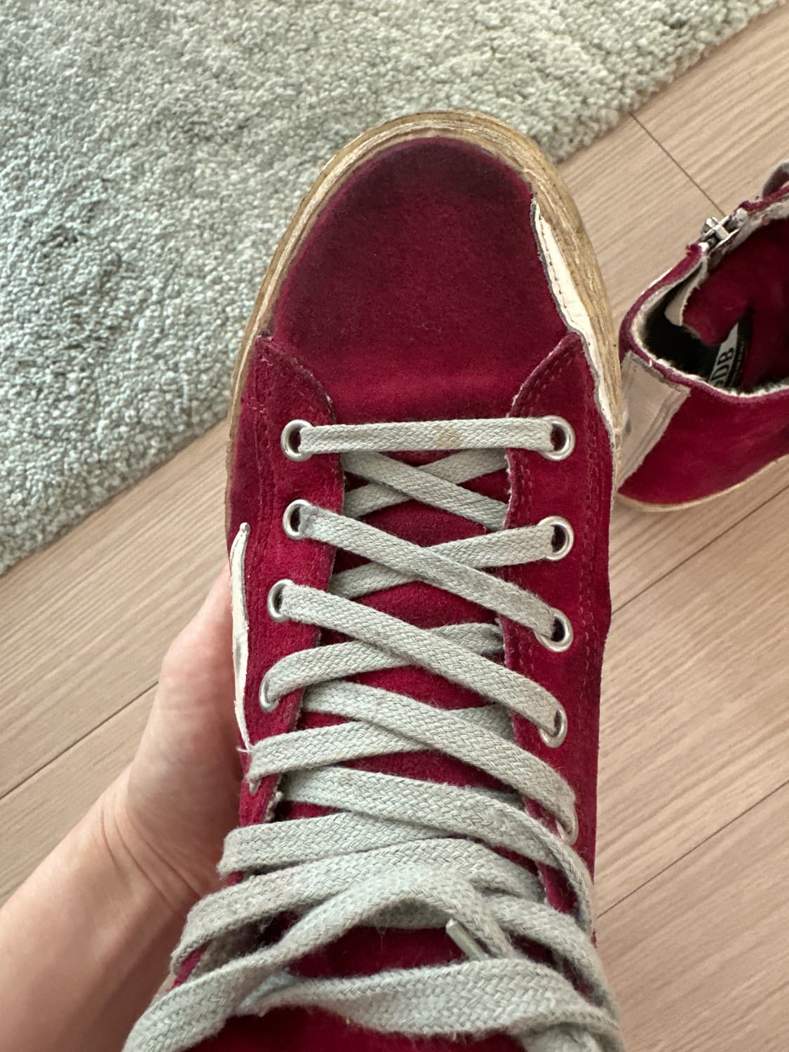 🍒 [판매] 골든구스 프란시 스웨이드 레드 (GGDB Francy) 상품이미지6