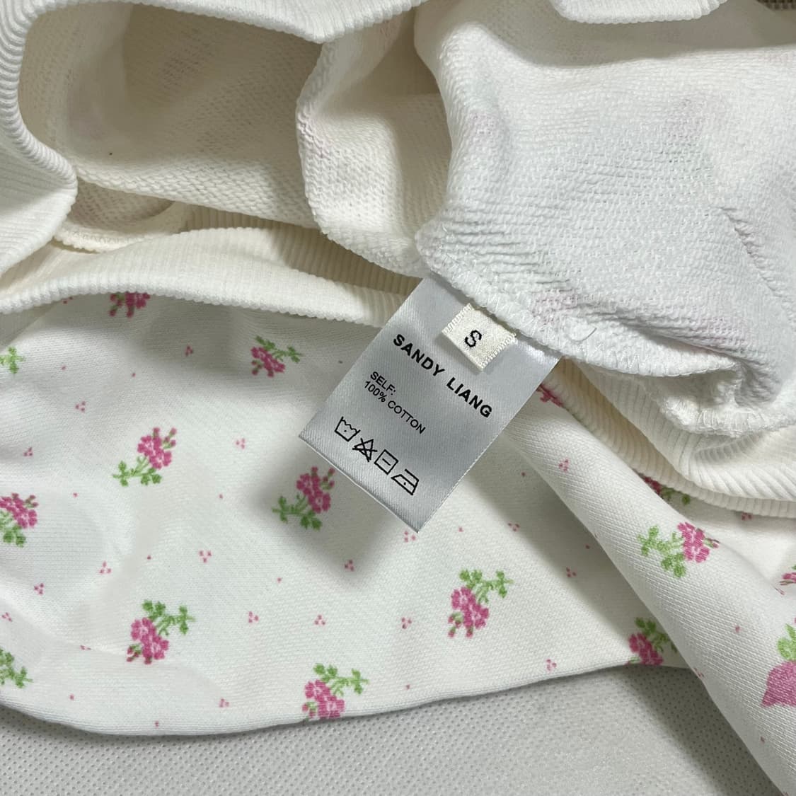 [S]샌디리앙 25fw 카다멈 후드집업/화이트 상품이미지5