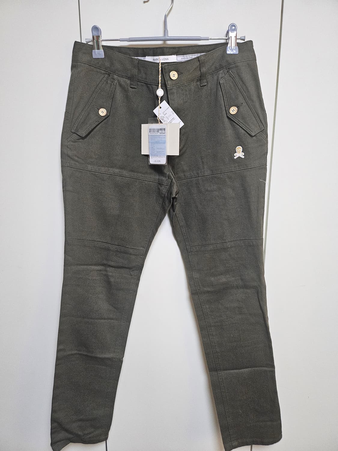 MARK&LONA 마크앤로나 여성 카키색 바지 M 새상품 상품이미지1