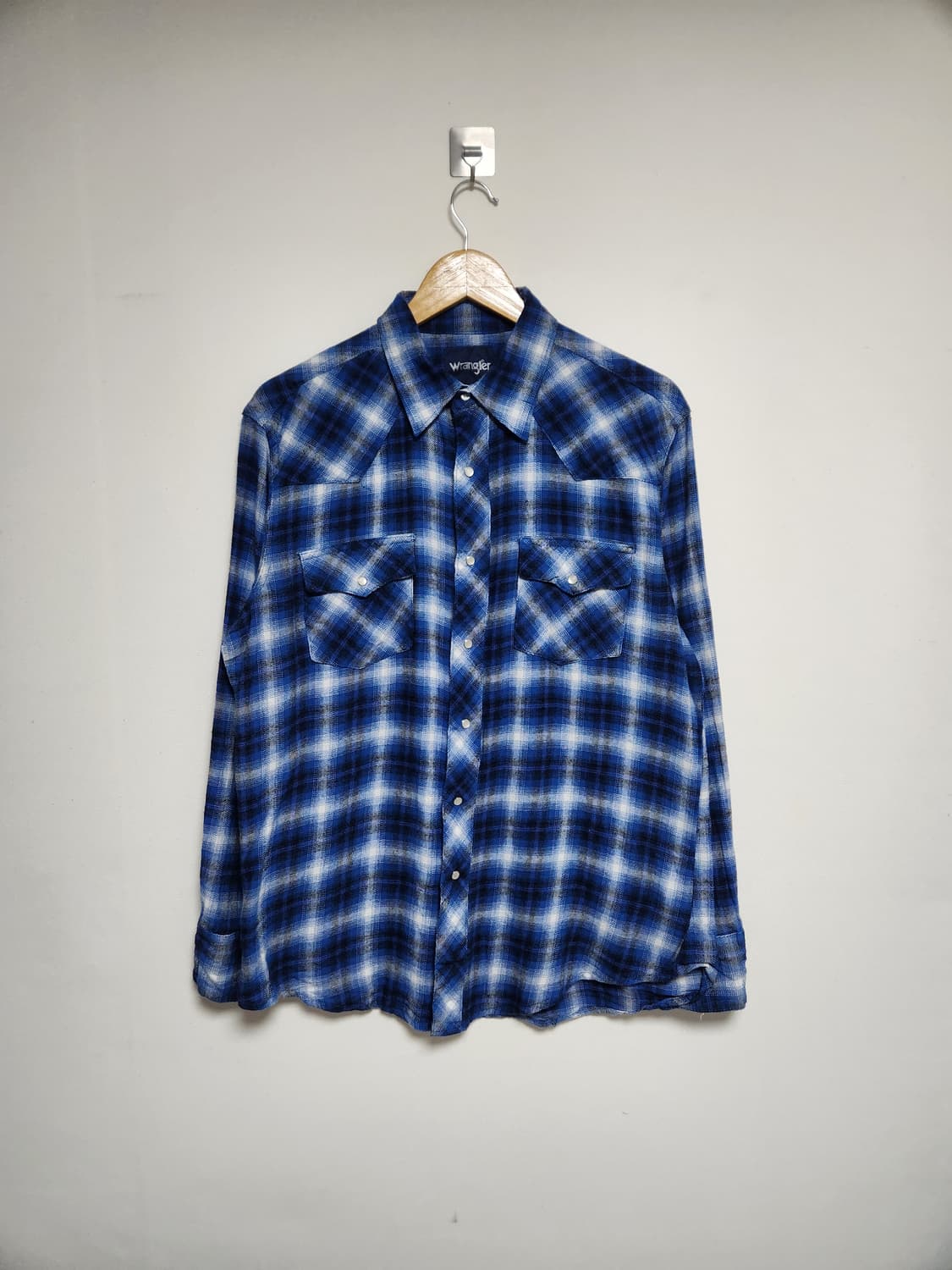 랭글러Wrangler 웨스턴 플란넬 셔츠 L - S74 상품이미지1