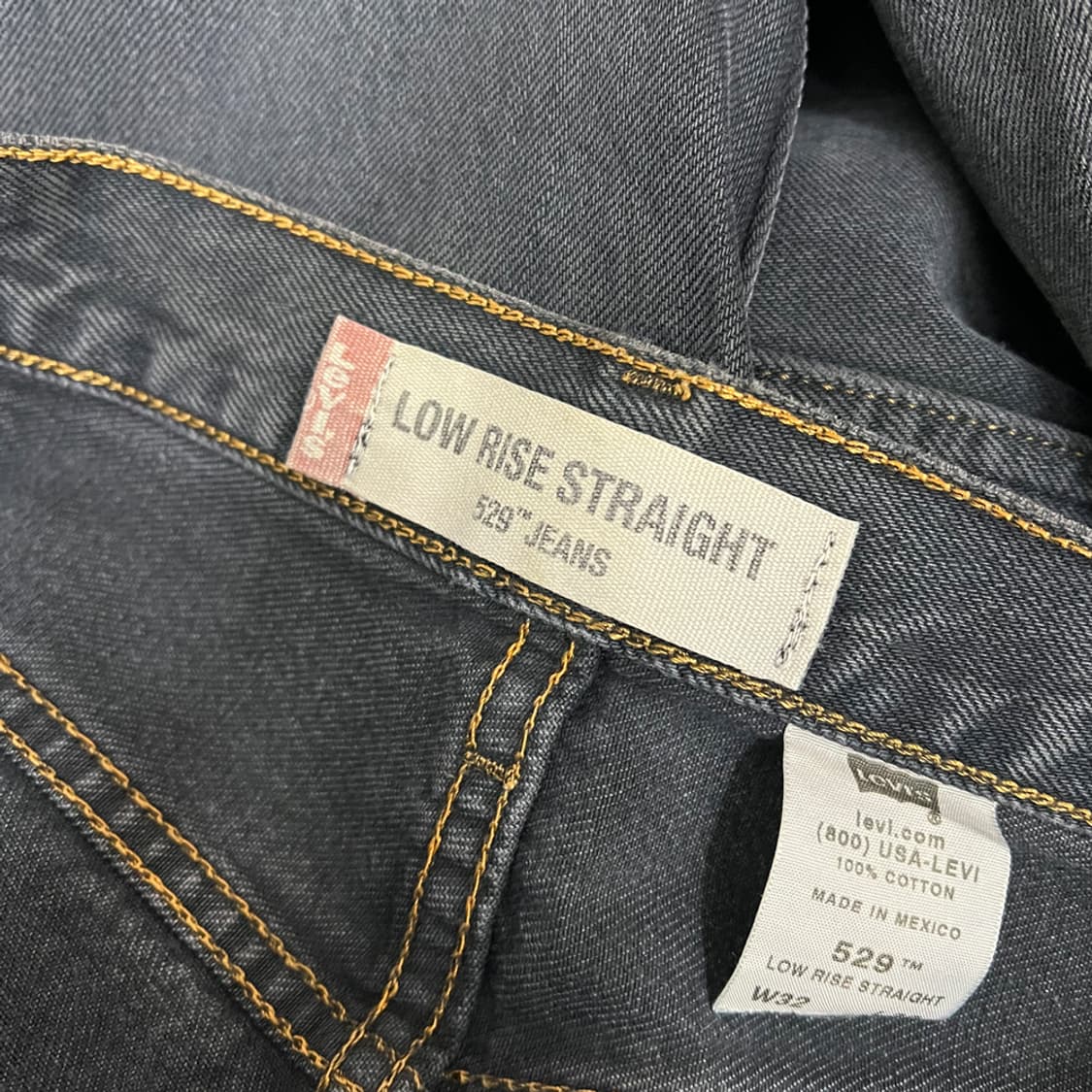 00s 리바이스 529 로우 라이즈 스트레이트 데님 팬츠 32 상품이미지5