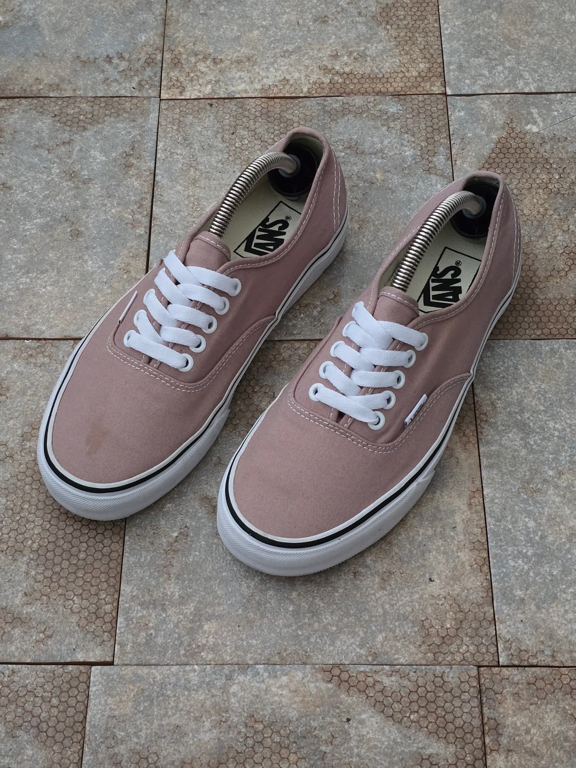 (255)반스 어센틱 그레이 핑크 상품이미지1