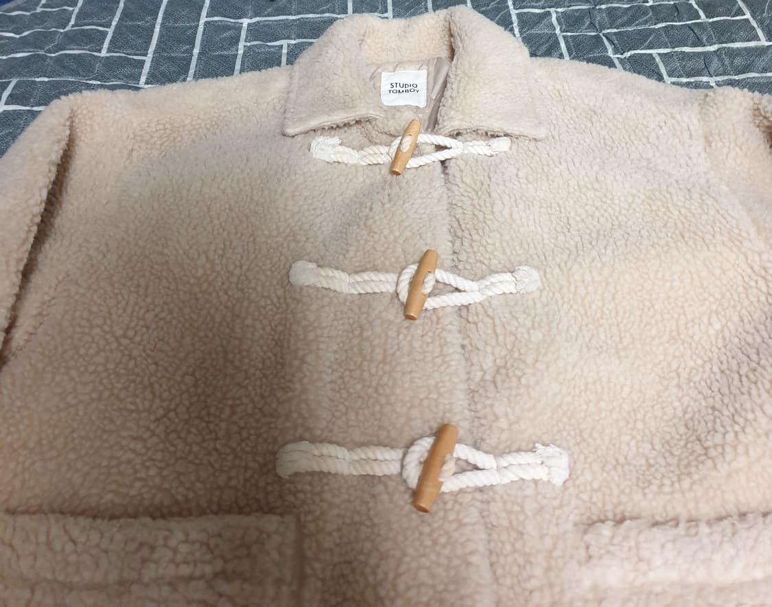 스튜디오톰보이 덤블링 숏 토클 코트 (F) 블랙핑크 지수 PICK 상품이미지2