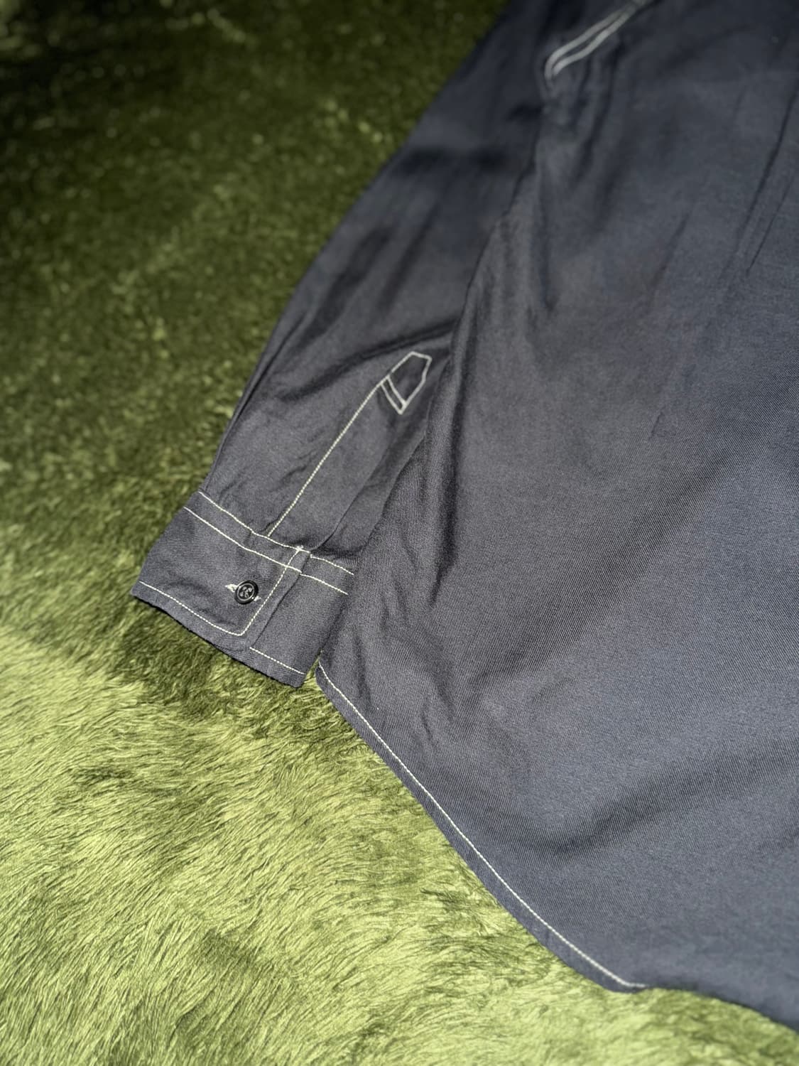 [2] 8division X 브라운야드 콜라보 텐셀 스티치 셔츠 블랙 상품이미지9