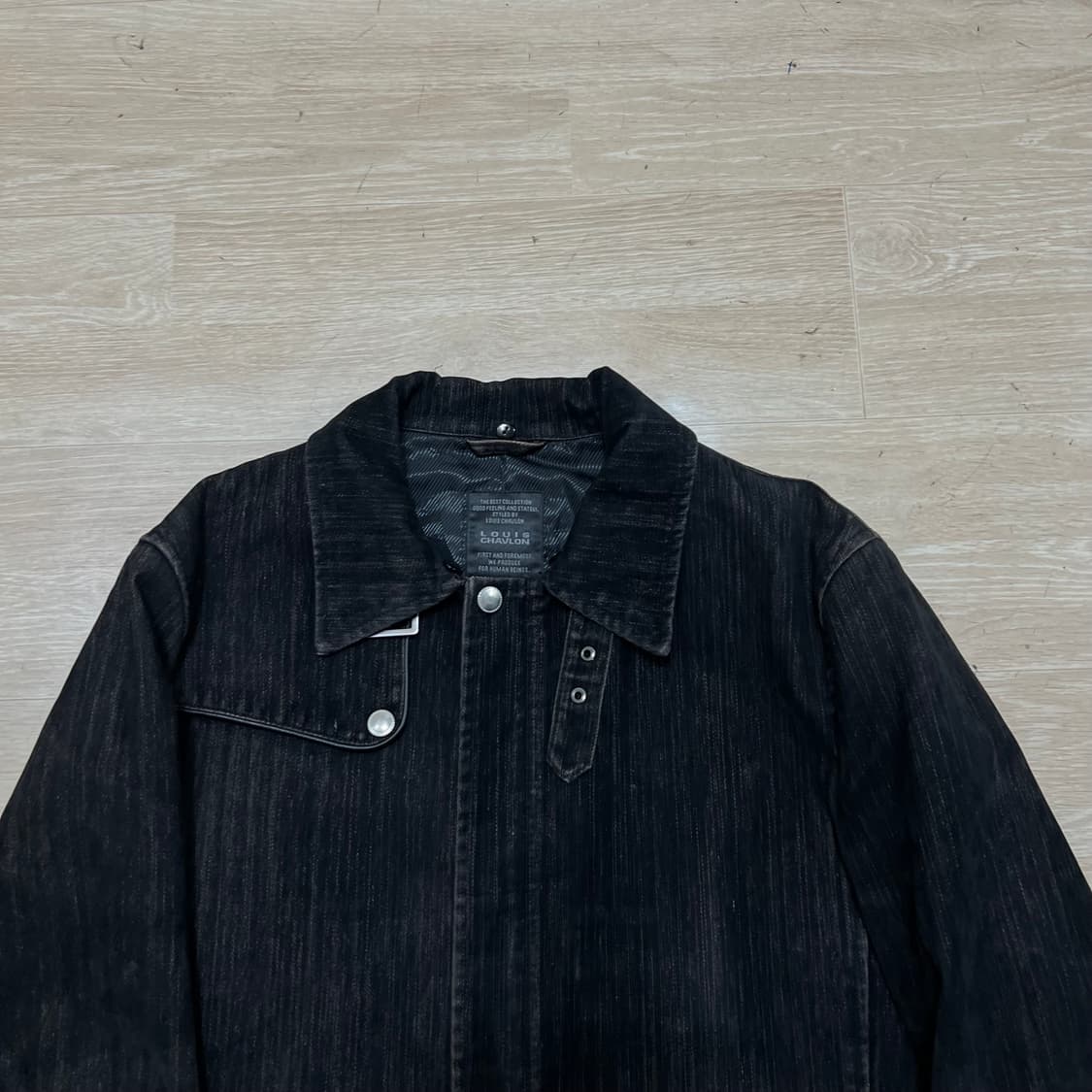 루이스 샤브론 빈티지 워싱 데님 흑청자켓 [블랙] M/95 상품이미지2