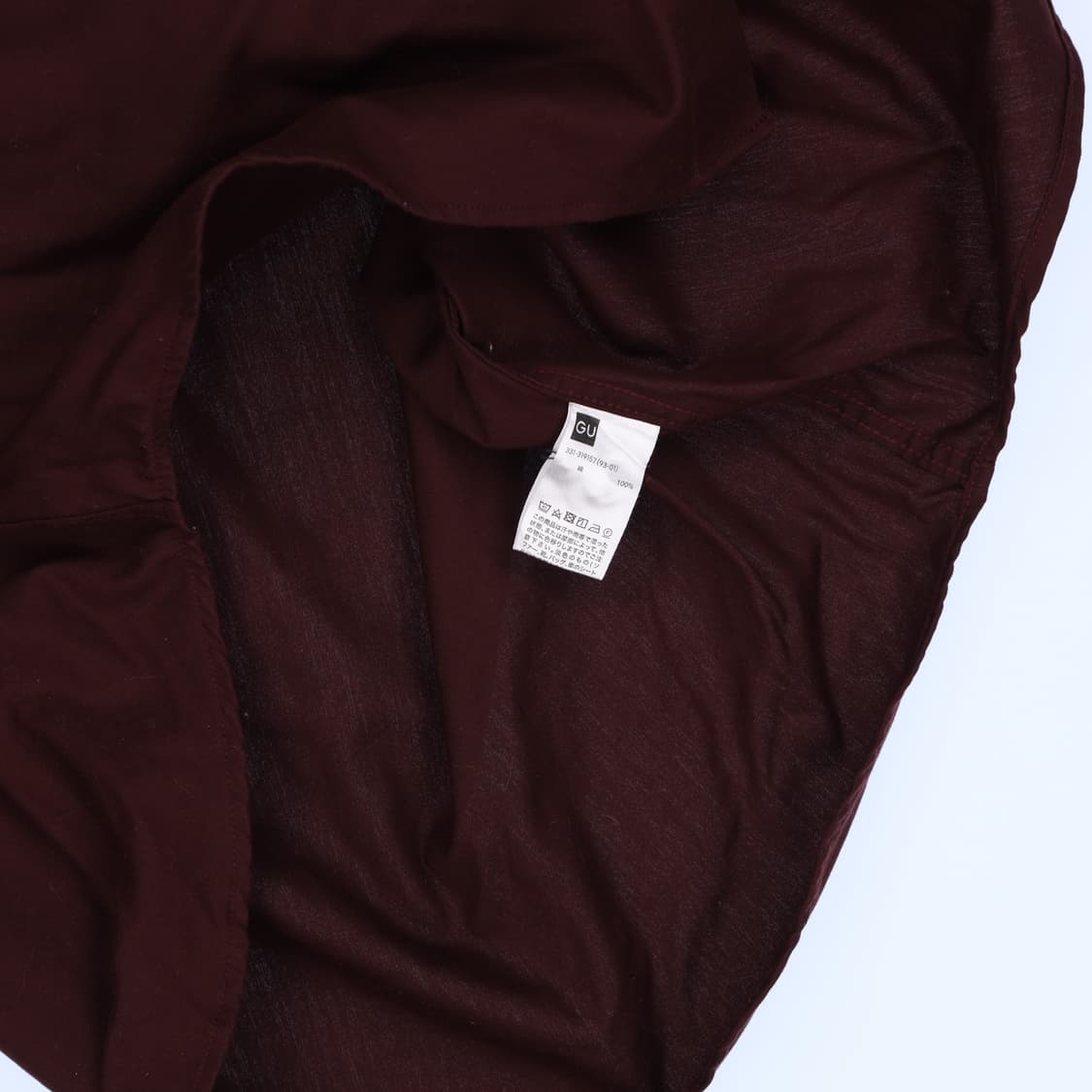 [S] 유니클로 GU 버건디 정장셔츠 긴팔셔츠 1230H1 상품이미지4