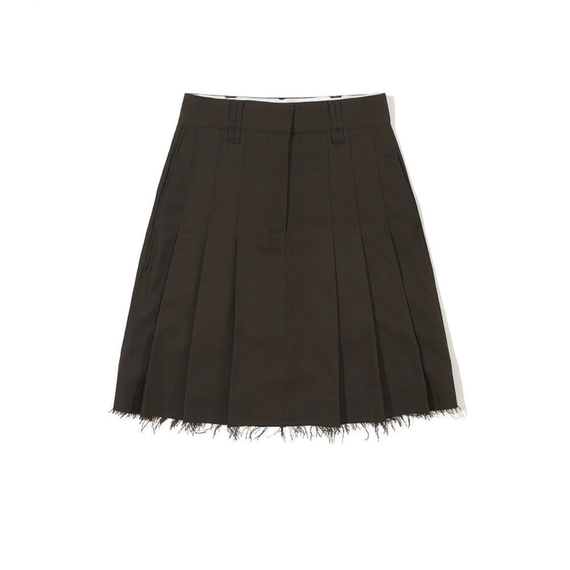 파르티멘토 우먼 cut off pleats skirt brown S 상품이미지1