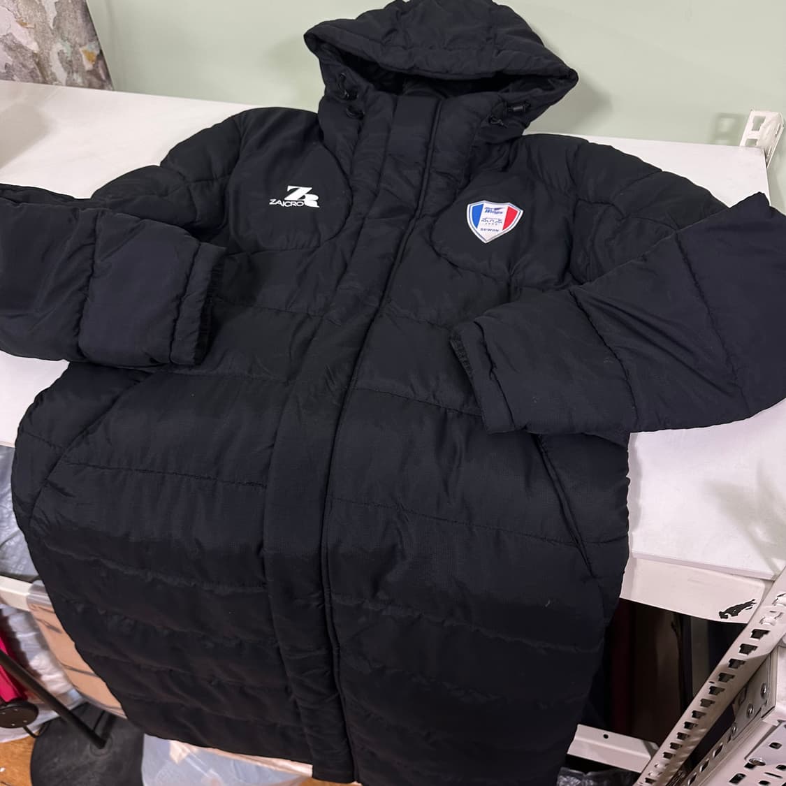 L 100 ZAICRO 블랙 수원삼성 풋볼 축구롱패딩 상품이미지2