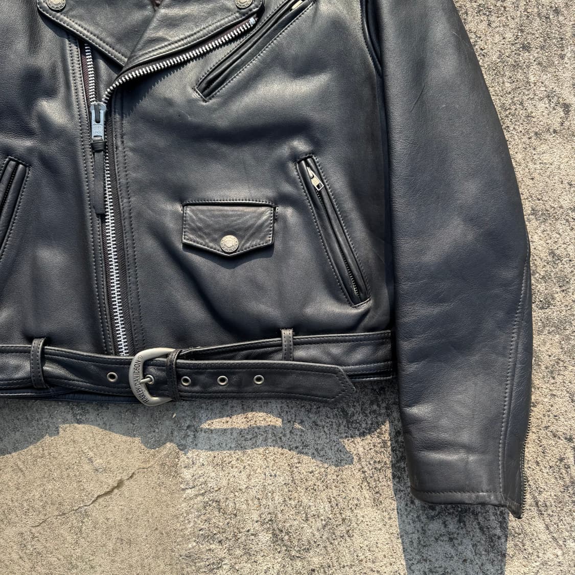 [M] Harley Davidson 할리데이비슨 라이더 가죽 자켓 상품이미지5