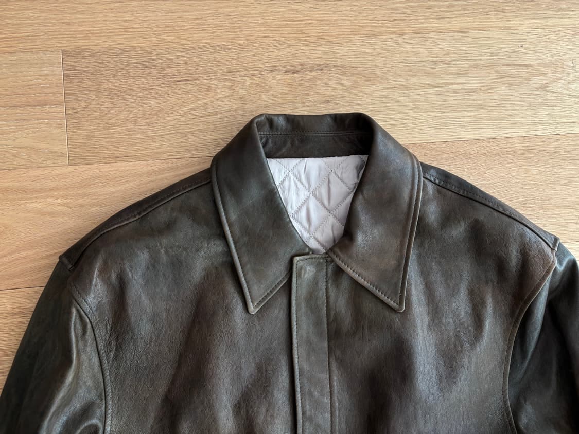 쿠어 베지터블 레더 자켓 a-2 L 상품이미지4