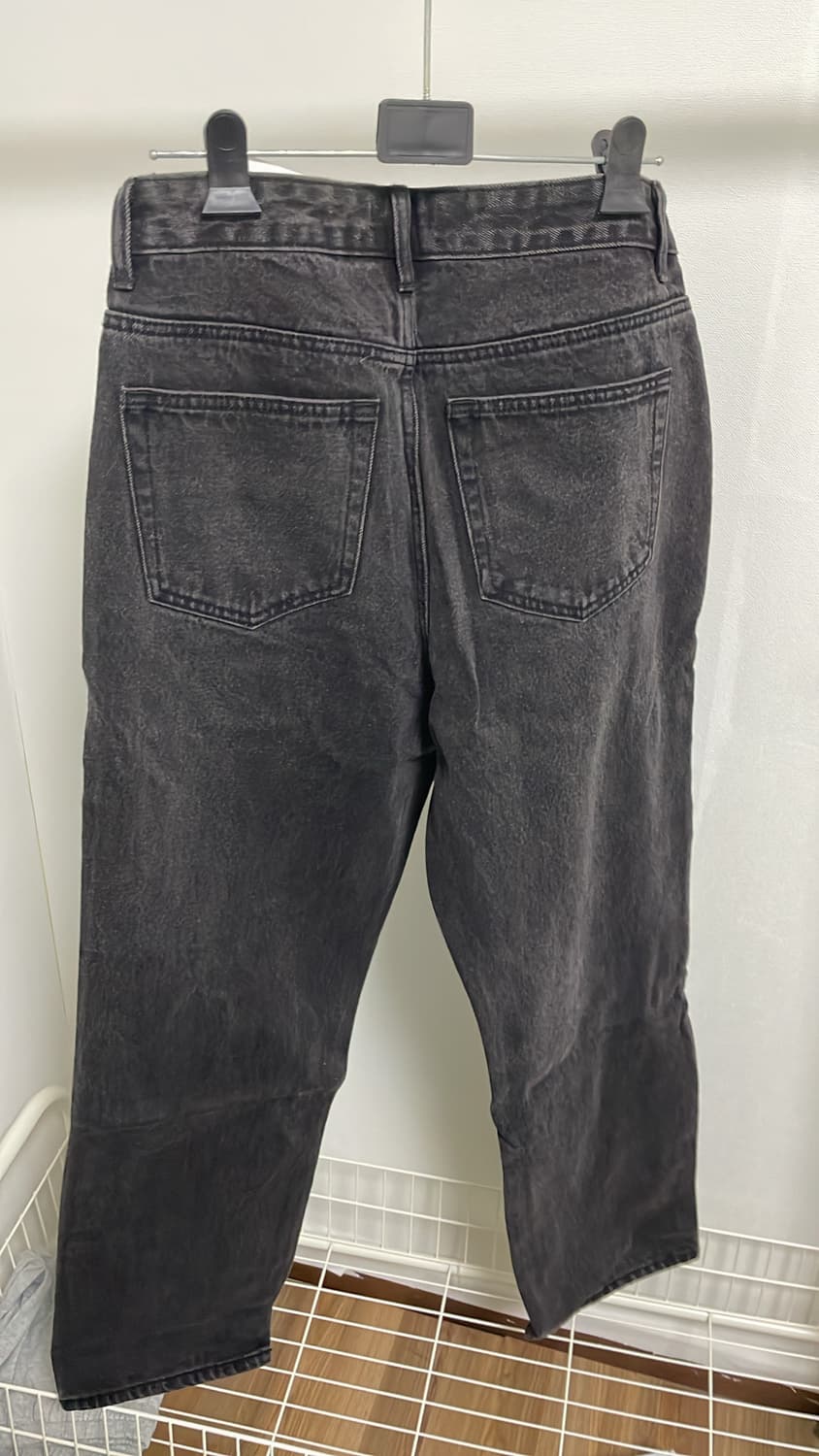 무신사 스탠다드 데님 워시드 블랙 상품이미지2