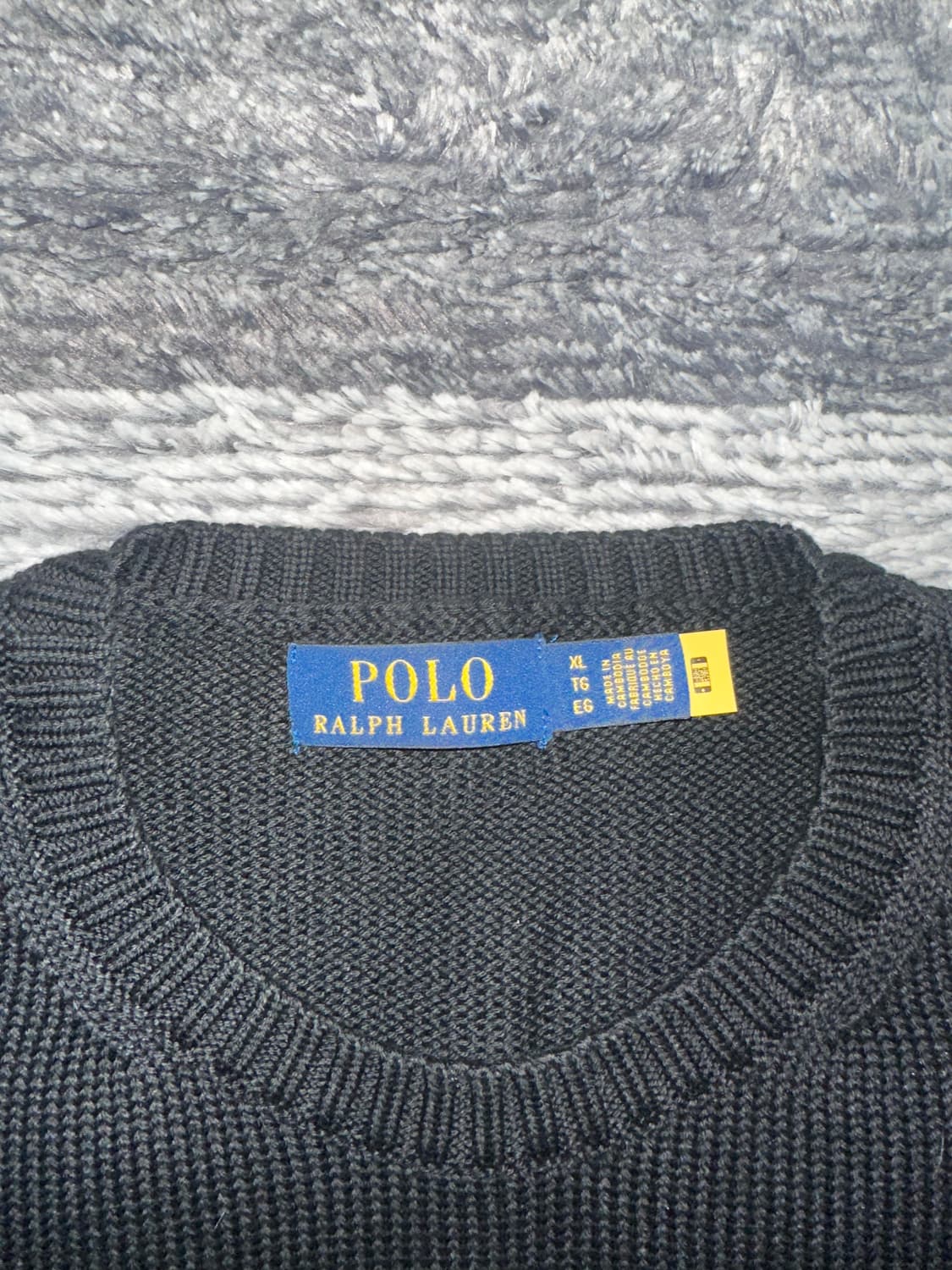 폴로 랄프로렌 코튼 니트 블랙 상품이미지2