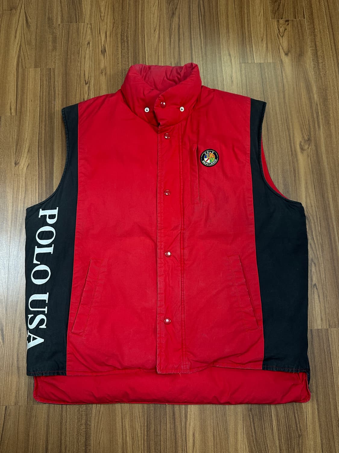 80s 폴로 수어사이드 스키 패딩베스트 L 상품이미지2