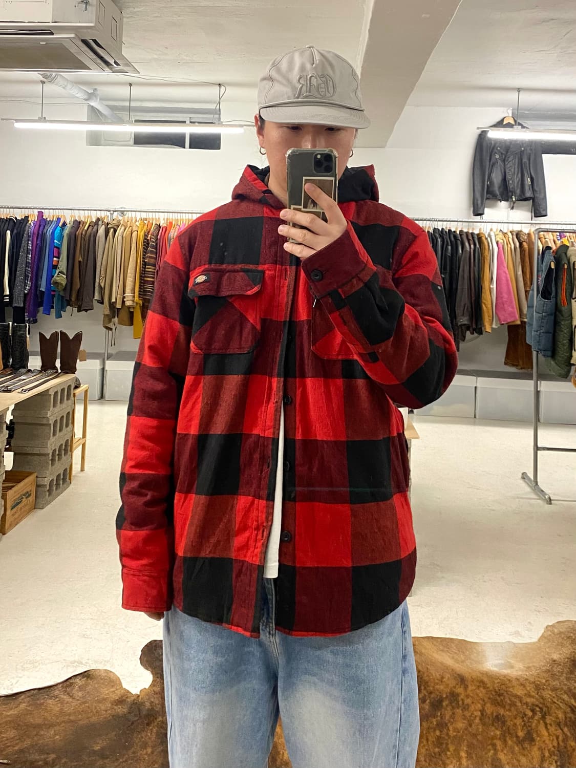 DICKIES ckeck hood jacket 디키즈 체크 후드자켓 상품이미지7