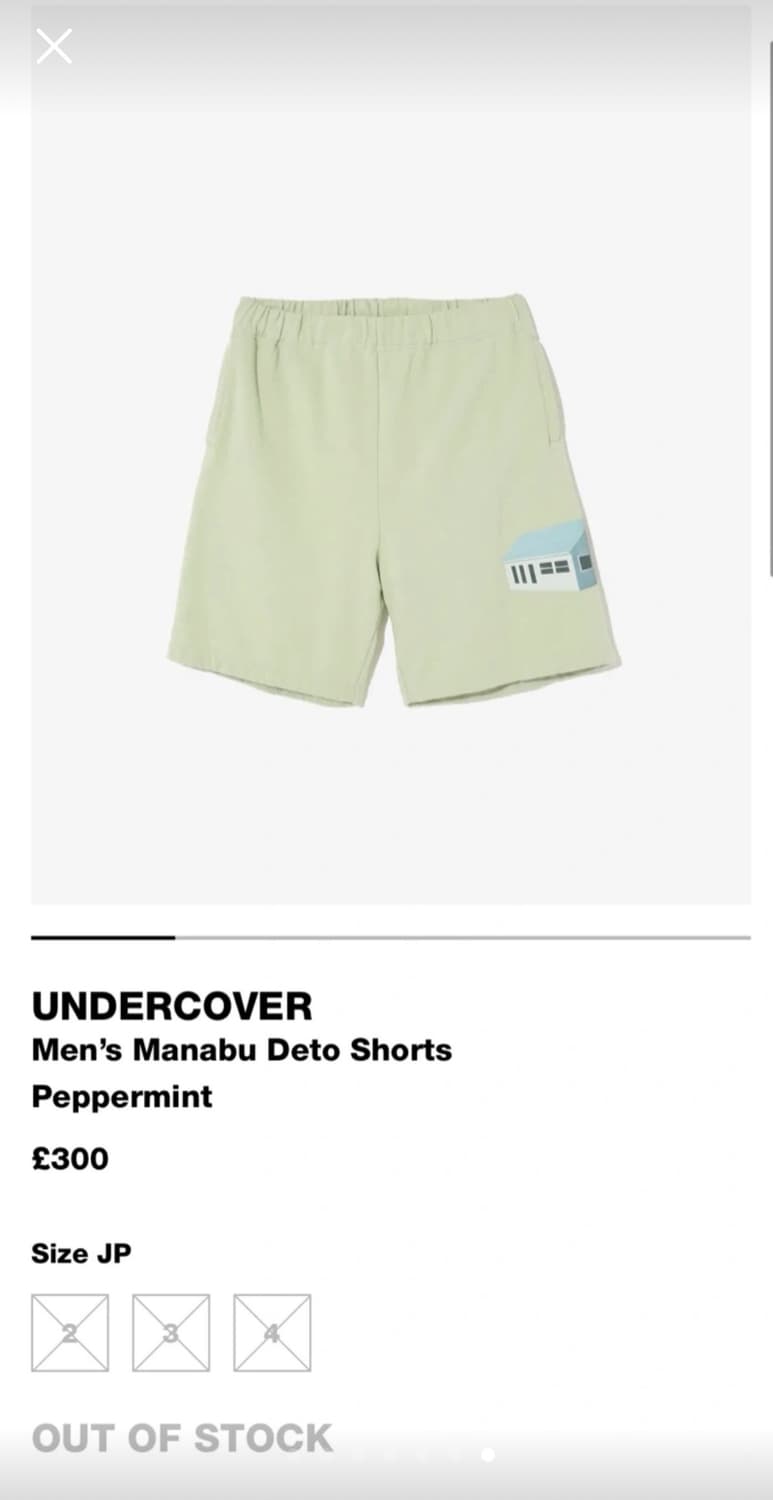 언더커버 하우스 버뮤다 팬츠 상품이미지7