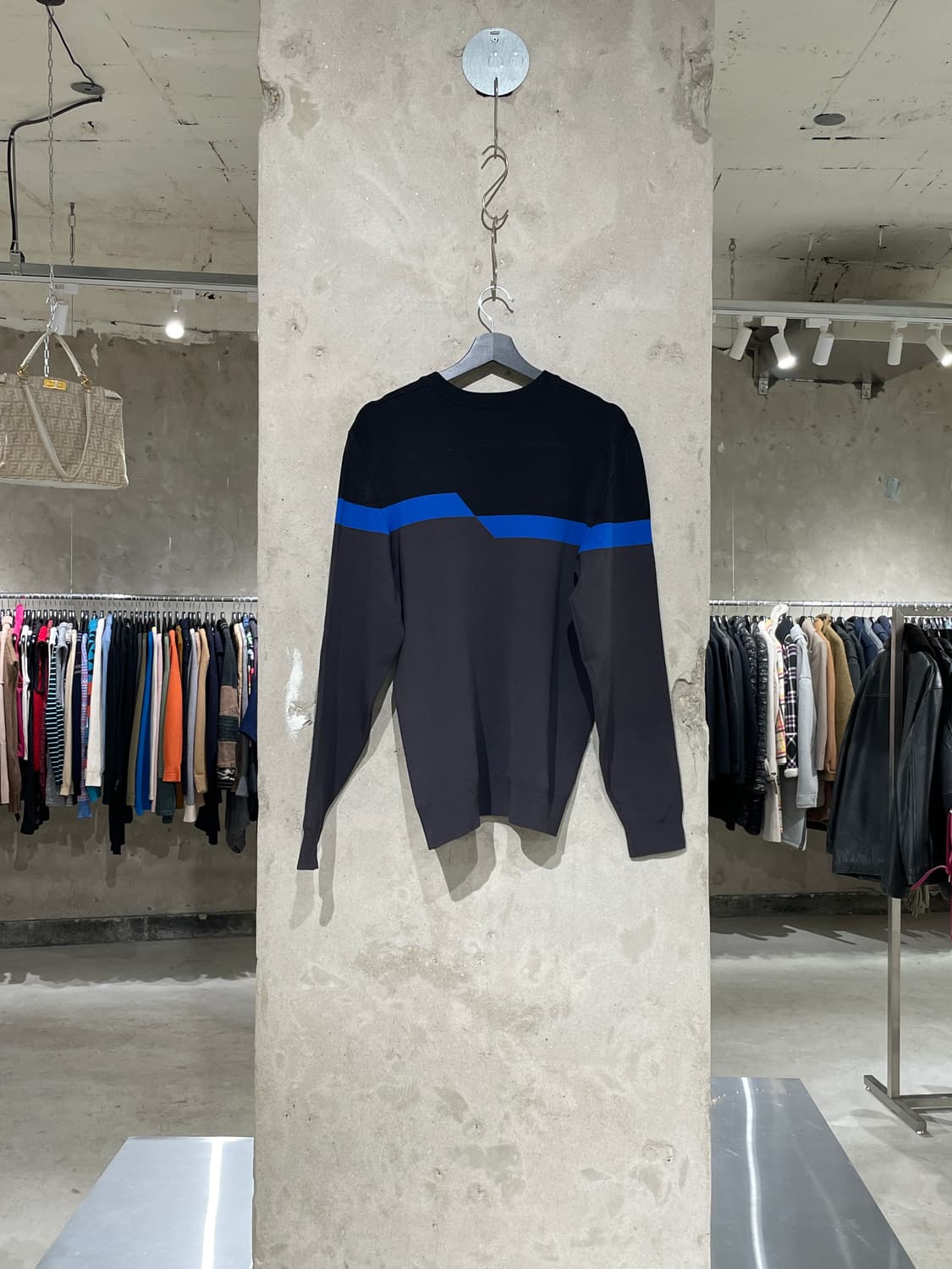 알렉산더 왕 14F/W 차콜 미스얼라인 스트라이프 크루넥 니트 상품이미지6