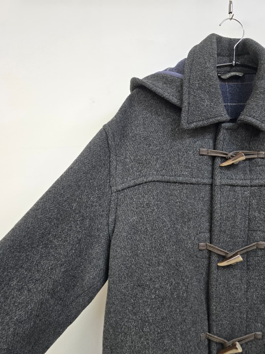 헤지스 도톰 울 떡볶이 후드 코트 상품이미지4