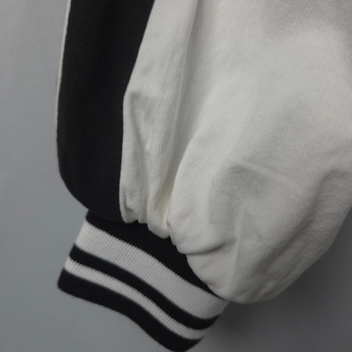 여S 크롭 코튼 자켓 검흰 상품이미지5